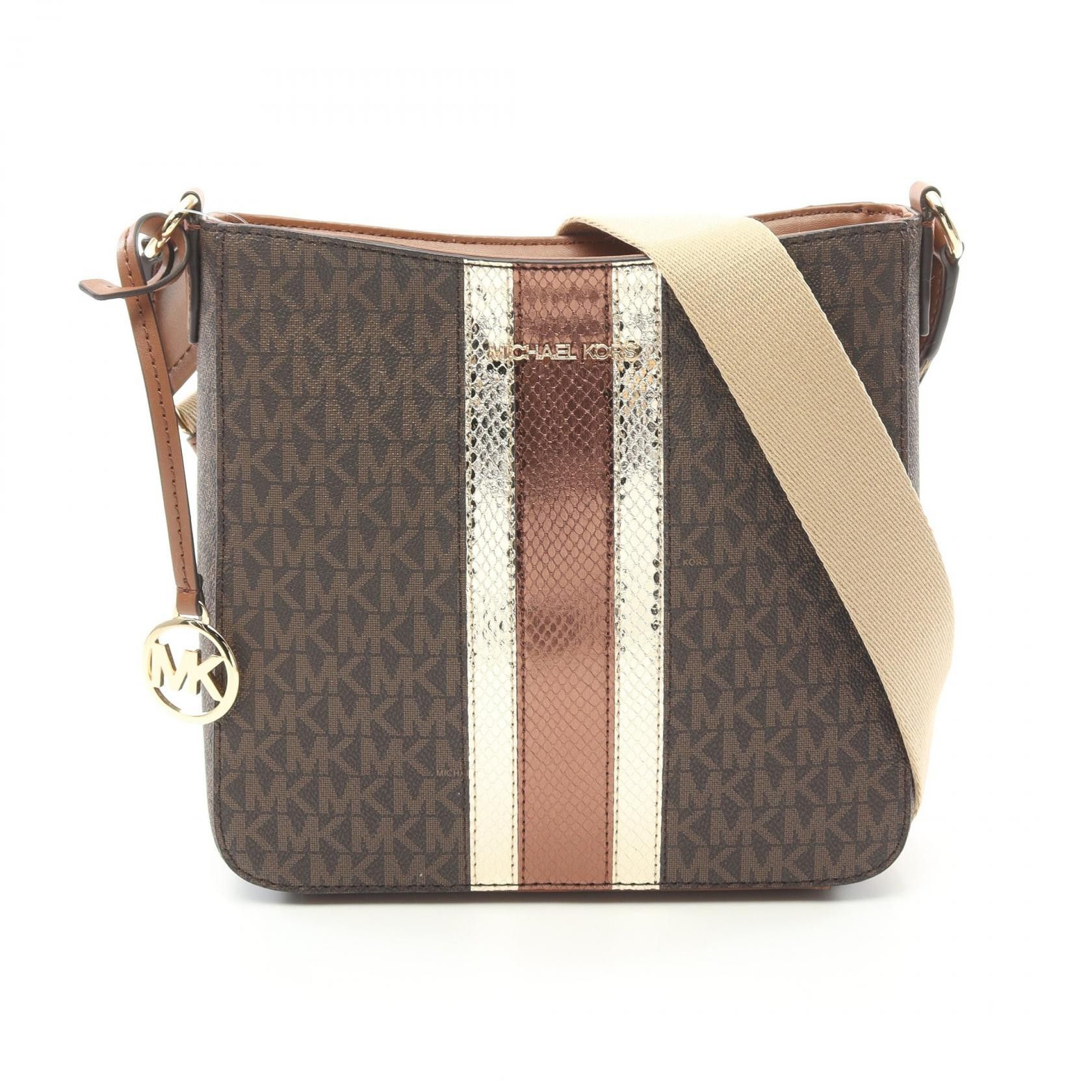Michael Kors Michael Kors Jet Set Travel Small Shoulder Bag Coated Canvas Leather Brown Size ONE SIZE - 1 Thumbnail