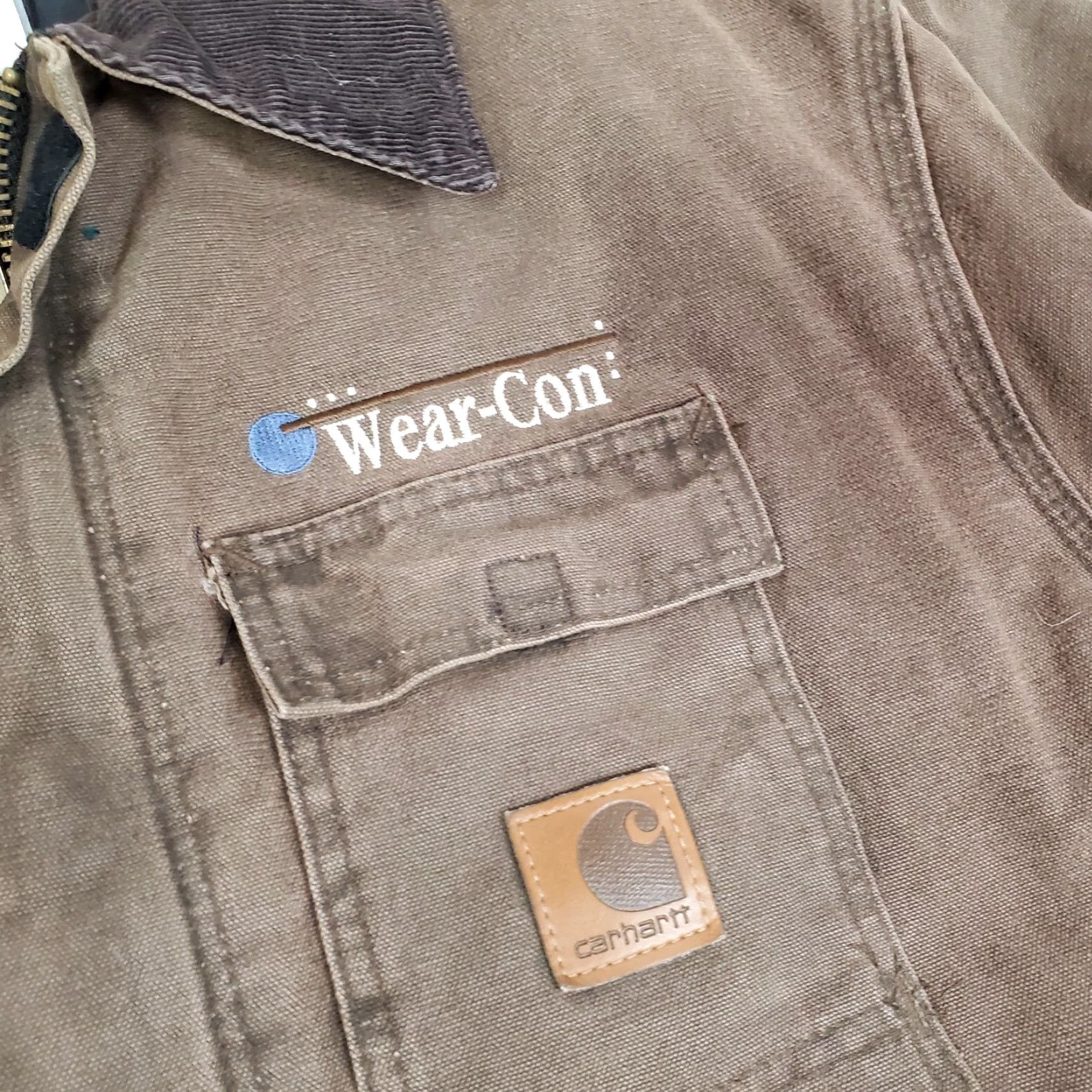 Carhartt Carhartt Jacket Mens 2XL Brown Duck Canvas Quilt Lined Coat Work C26CHT USA Size US XXL / EU 58 / 5 - 3 Thumbnail