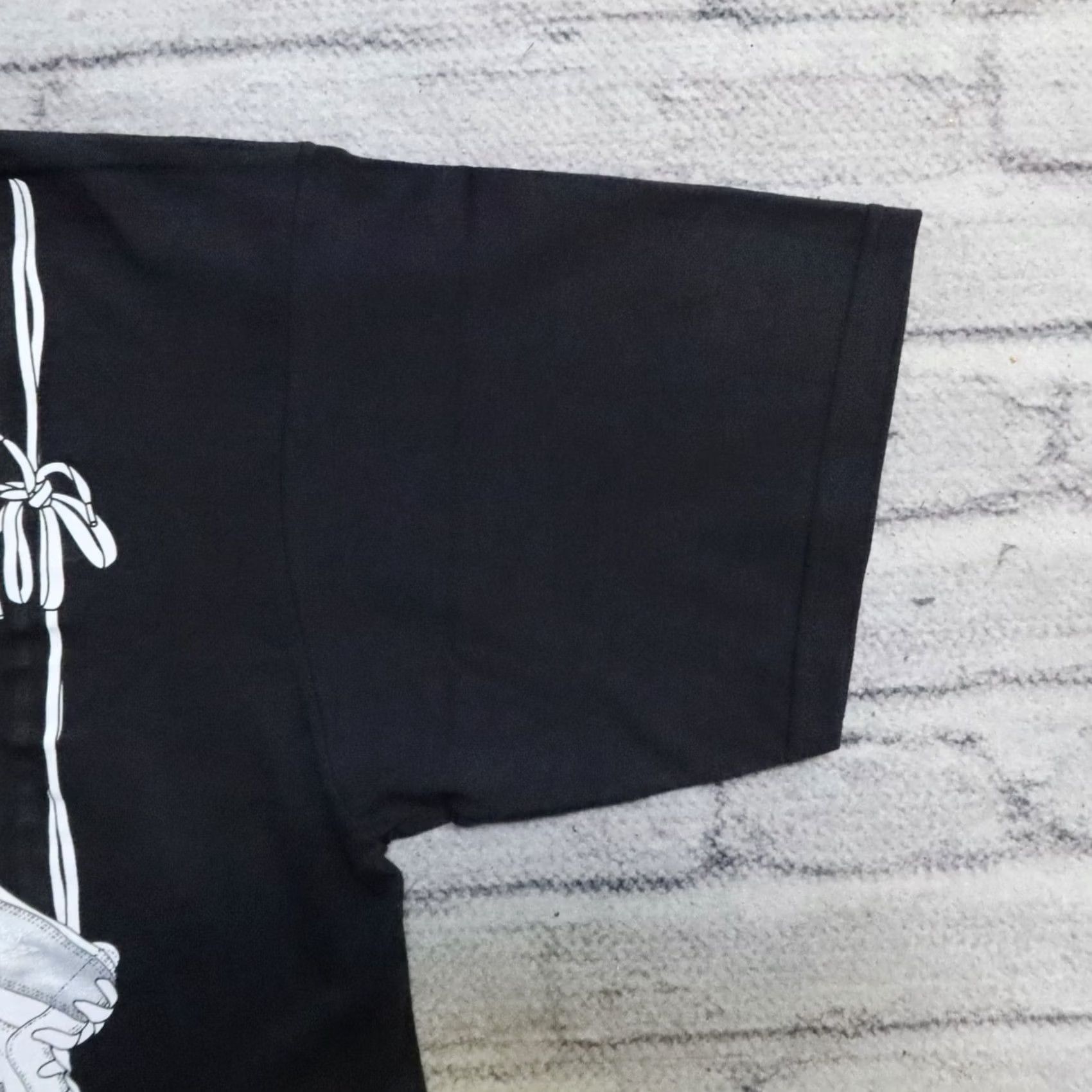 Nike Vintage Nike Air Jordan 1 Shoulder Lace Shirt L Black Mens Size US L / EU 52-54 / 3 - 5 Thumbnail