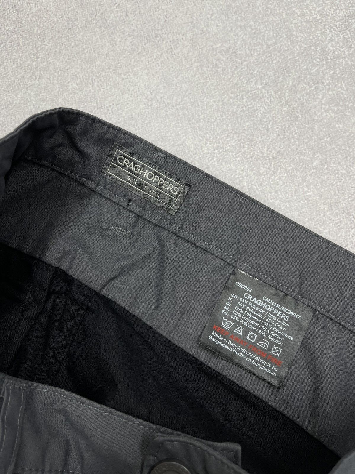 Other Mens Craghoppers Cargo Pants Grey Ourdoor Gorpcore Size US 32 / EU 48 - 10 Thumbnail