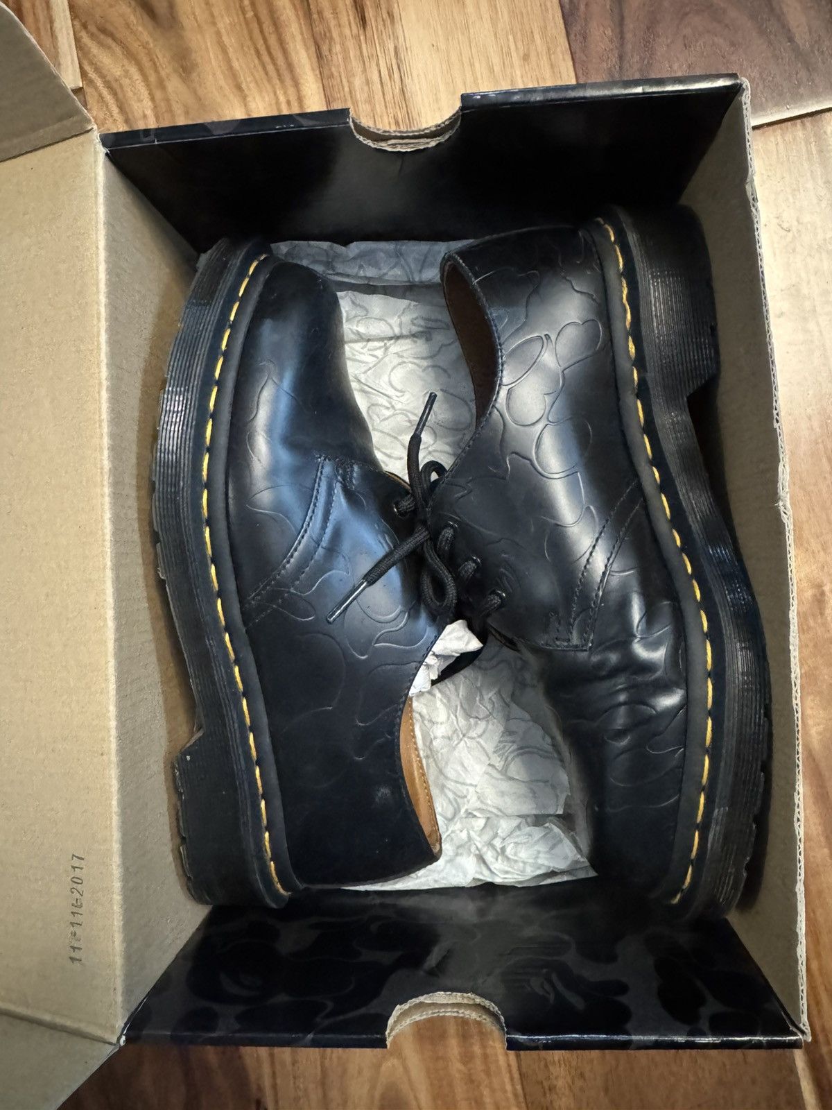 Bape × Dr. Martens Bape x Dr Martens 1461 “Smooth Emboss Bape” Oxfords Size US 7 / EU 40 - 6 Thumbnail