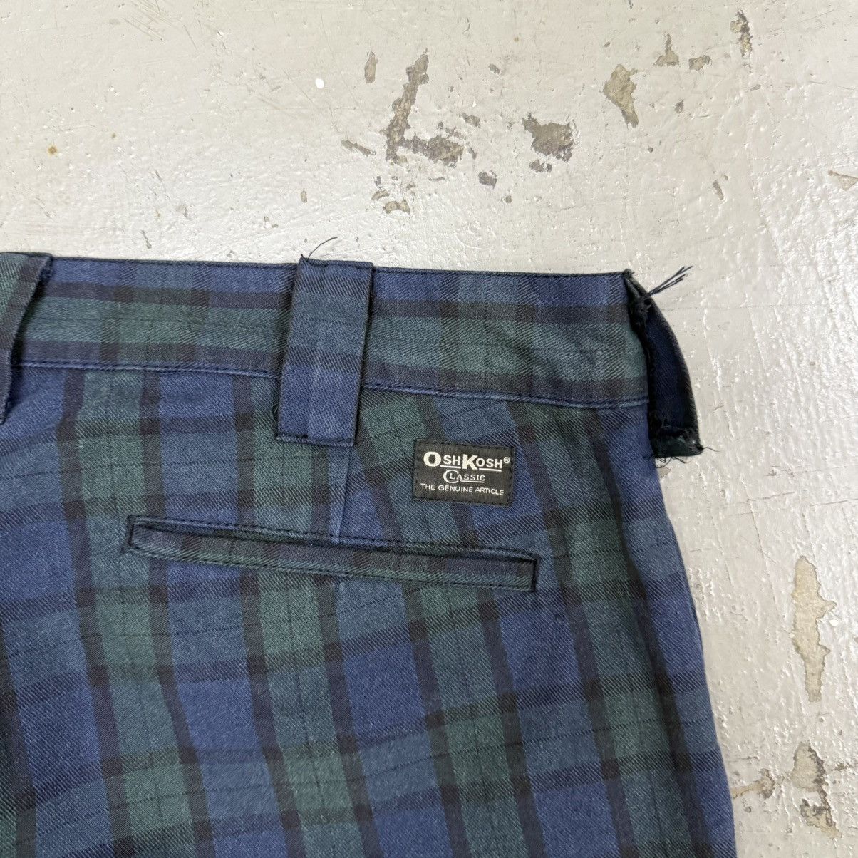 Oshkosh Vintage Oshkosh Tartan Plaid Trousers Riot Punk Size US 35 - 3 Thumbnail