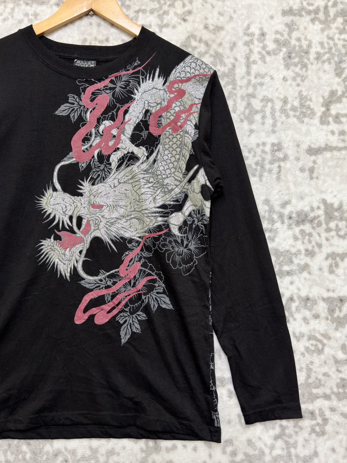 Bullet Noise Bullet Noise Dragon Wagara Y2K Long Sleeve Sukajan Tee Size US XS / EU 42 / 0 - 4 Thumbnail