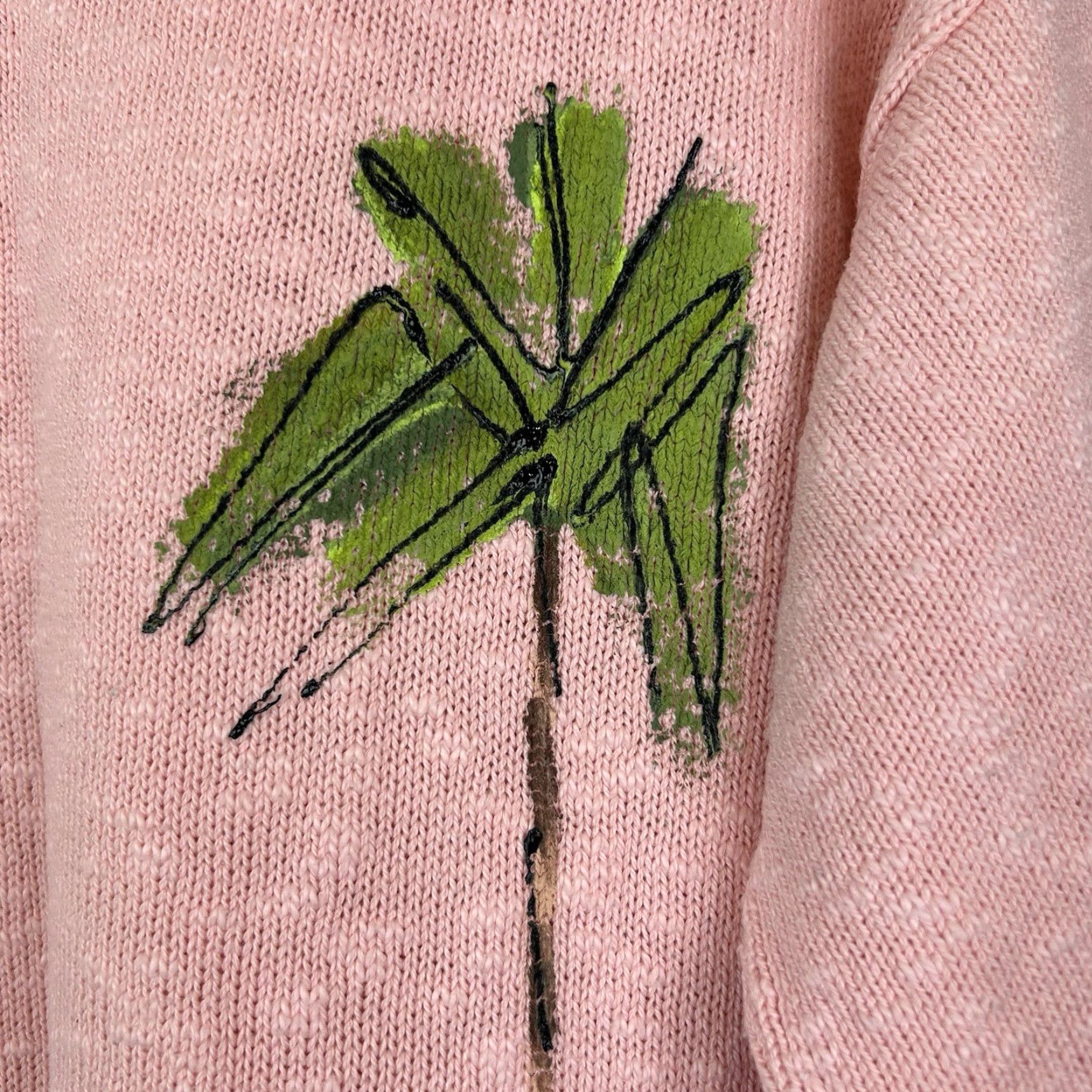 Vintage VINTAGE Victoria Tropical Sweater Women L Pink Knit Cardigan 3D Embroidered Sequin Size L / US 10 / IT 46 - 5 Thumbnail