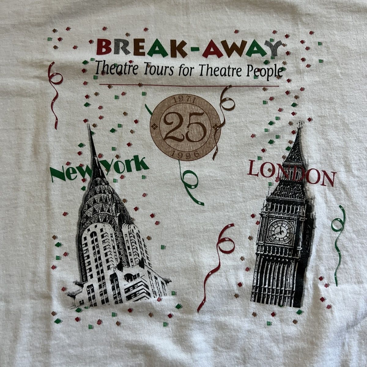 Vintage Vintage 90s Theater Tour New York London shirt Size US XL / EU 56 / 4 - 2 Thumbnail