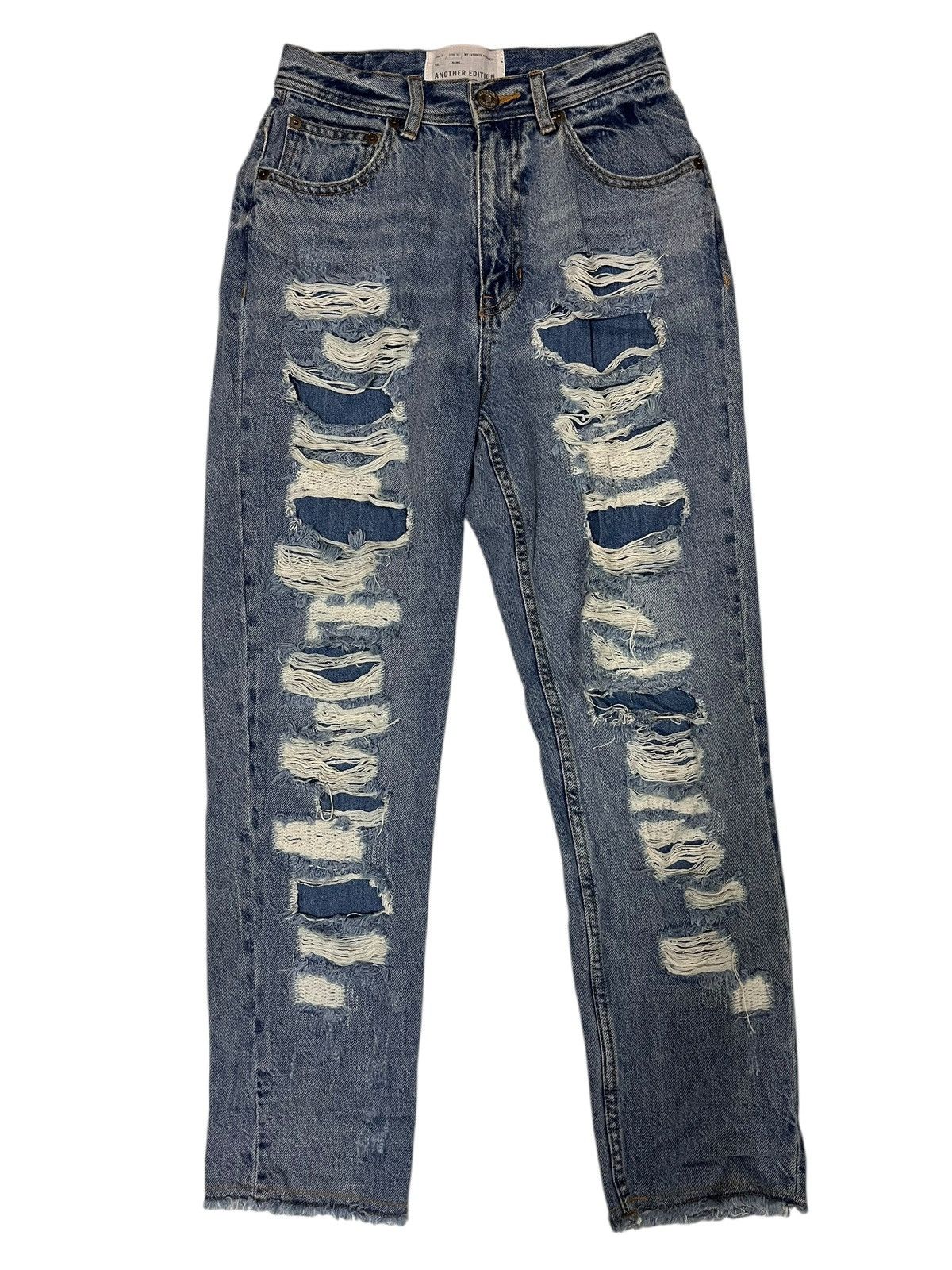 Japanese Brand Japanese Brand Another Edition Distressed Jeans Size 28" / US 6 / IT 42 - 1 Thumbnail