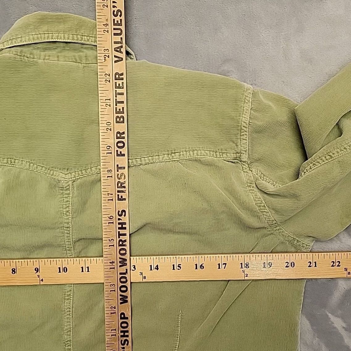 Gramicci VINTAGE Gramicci Shirt Womens L Green Corduroy Long Sleeve Cotton Outdoors Retro Classic Womens Size L / US 10 / IT 46 - 6 Thumbnail
