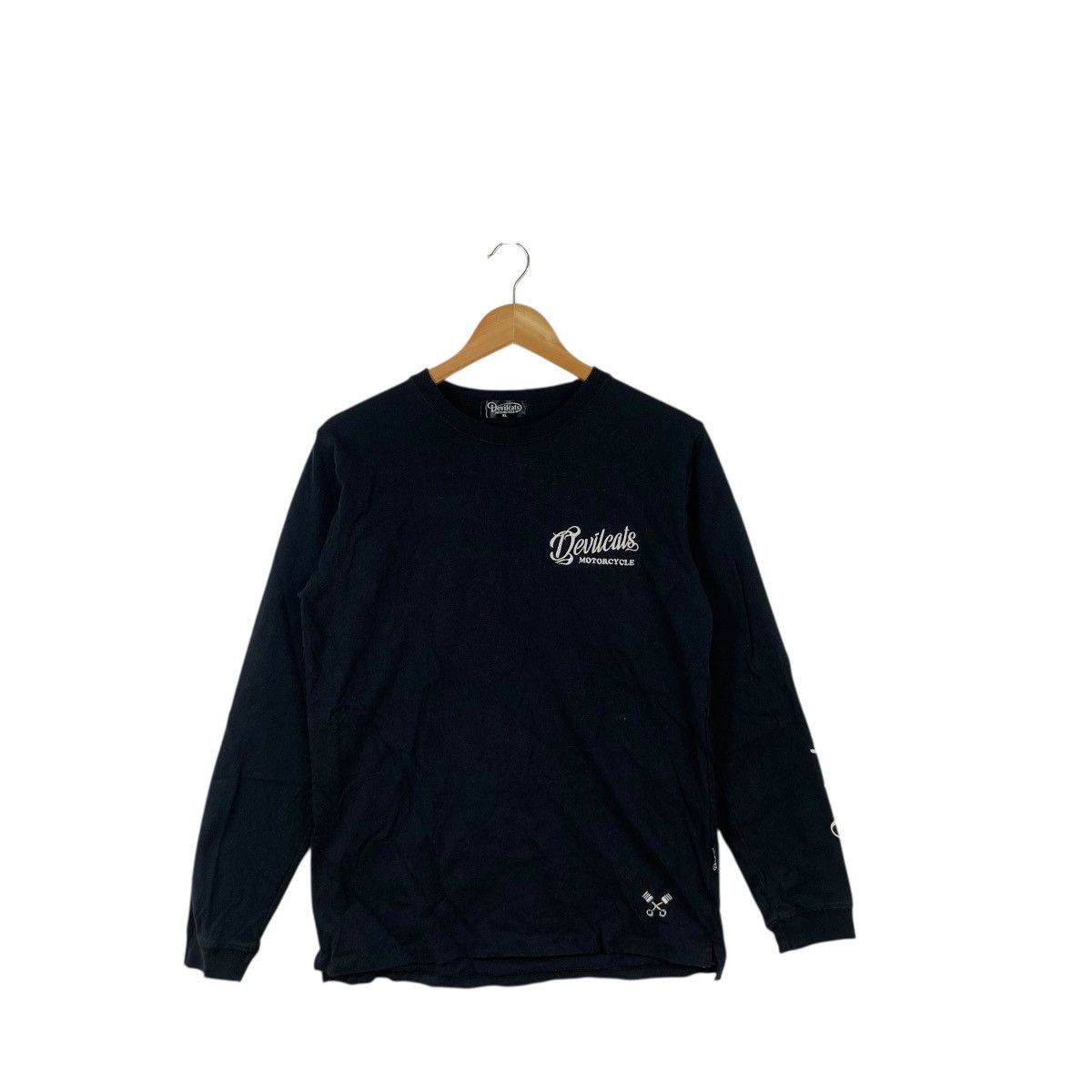 Other DEVILCATS MOTORCYCLE BOSTON Sun Faded Embroidered Sweatshirt Size US XL / EU 56 / 4 - 4 Thumbnail