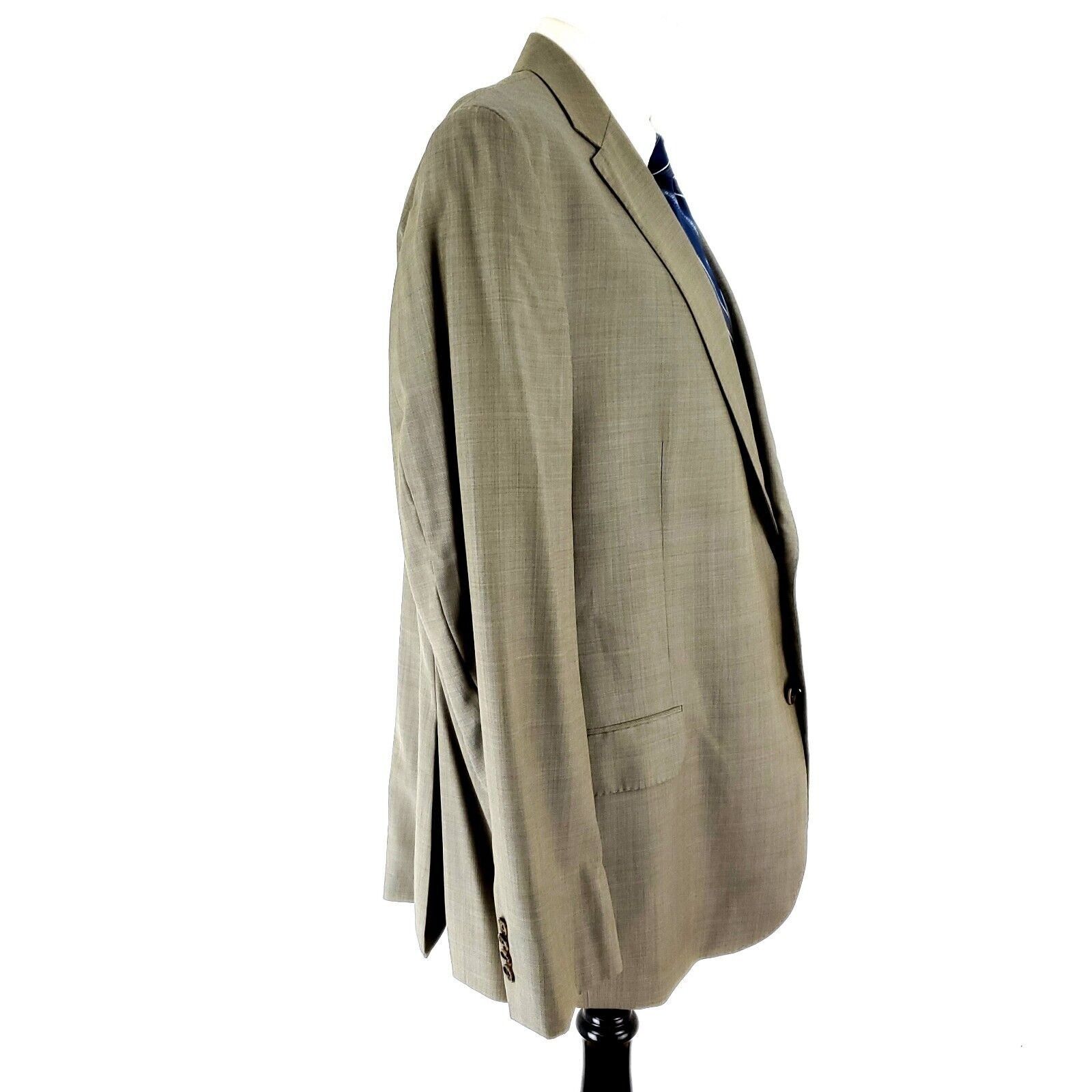 Jack Victor Jack Victor Elite Nepal Ct Wool 2 Button Blazer 44R Tan Shar Size 44R - 6 Thumbnail
