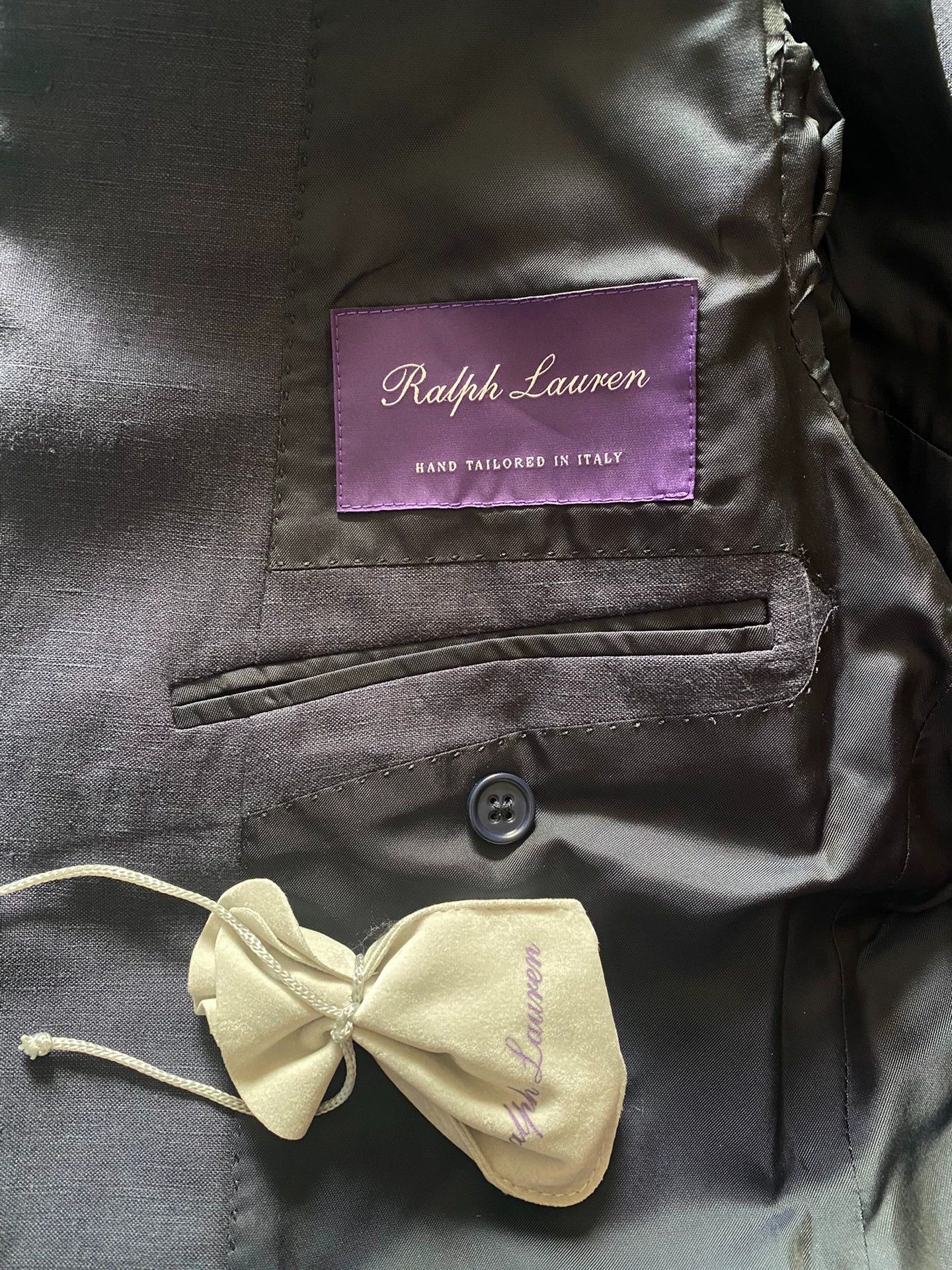 Ralph Lauren RALPH LAUREN Purple Label Hand Tailored Silk-Linen 40R Blaze Size 40R - 4 Thumbnail