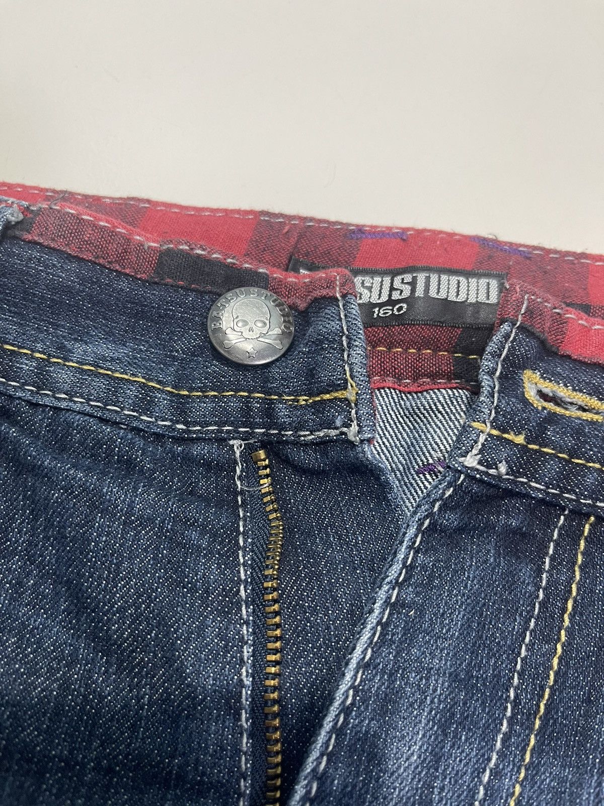 Designer Batsu Studio Skull Jeans Baggy Size US 28 / EU 44 - 14 Thumbnail