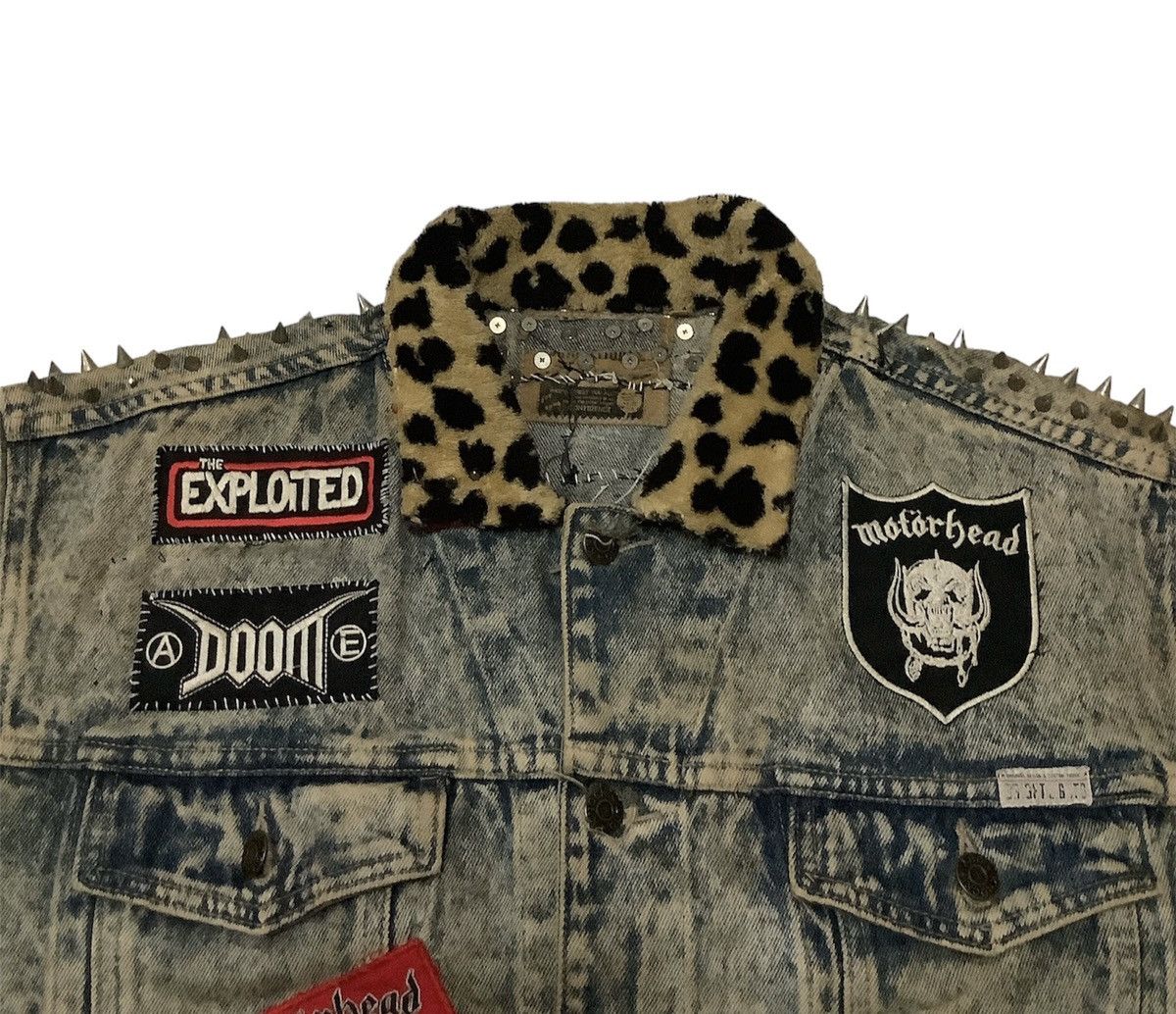 Designer × Vintage VINTAGE 90s THE EXPLOITED BATTLE JACKET CUSTOM Size US L / EU 52-54 / 3 - 5 Thumbnail