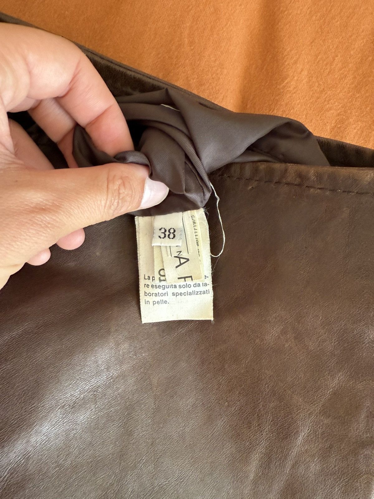 Vera Pelle Italian Leather Vaunt Pants Size 26" / US 2 / IT 38 - 5 Thumbnail