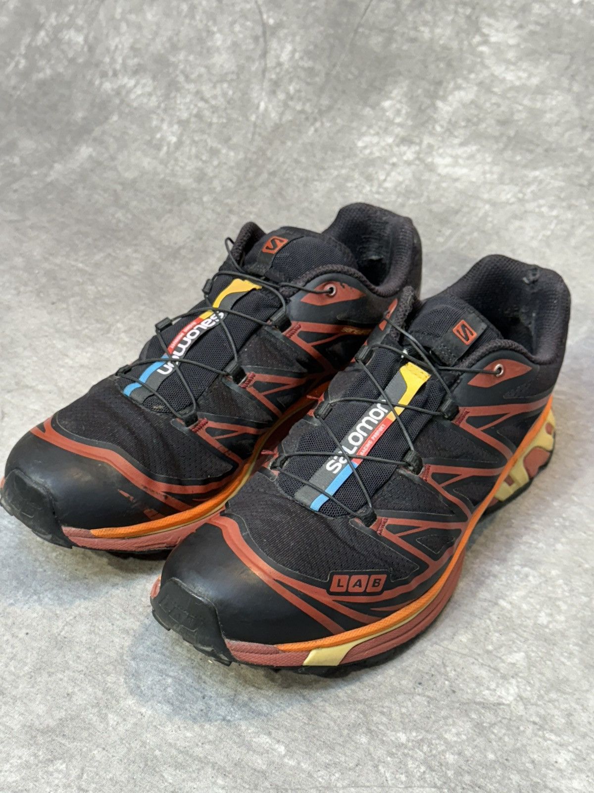 Salomon Salomon XT 6 Black Vibrant Orange 46 Size US 12 / EU 45 - 2 Thumbnail