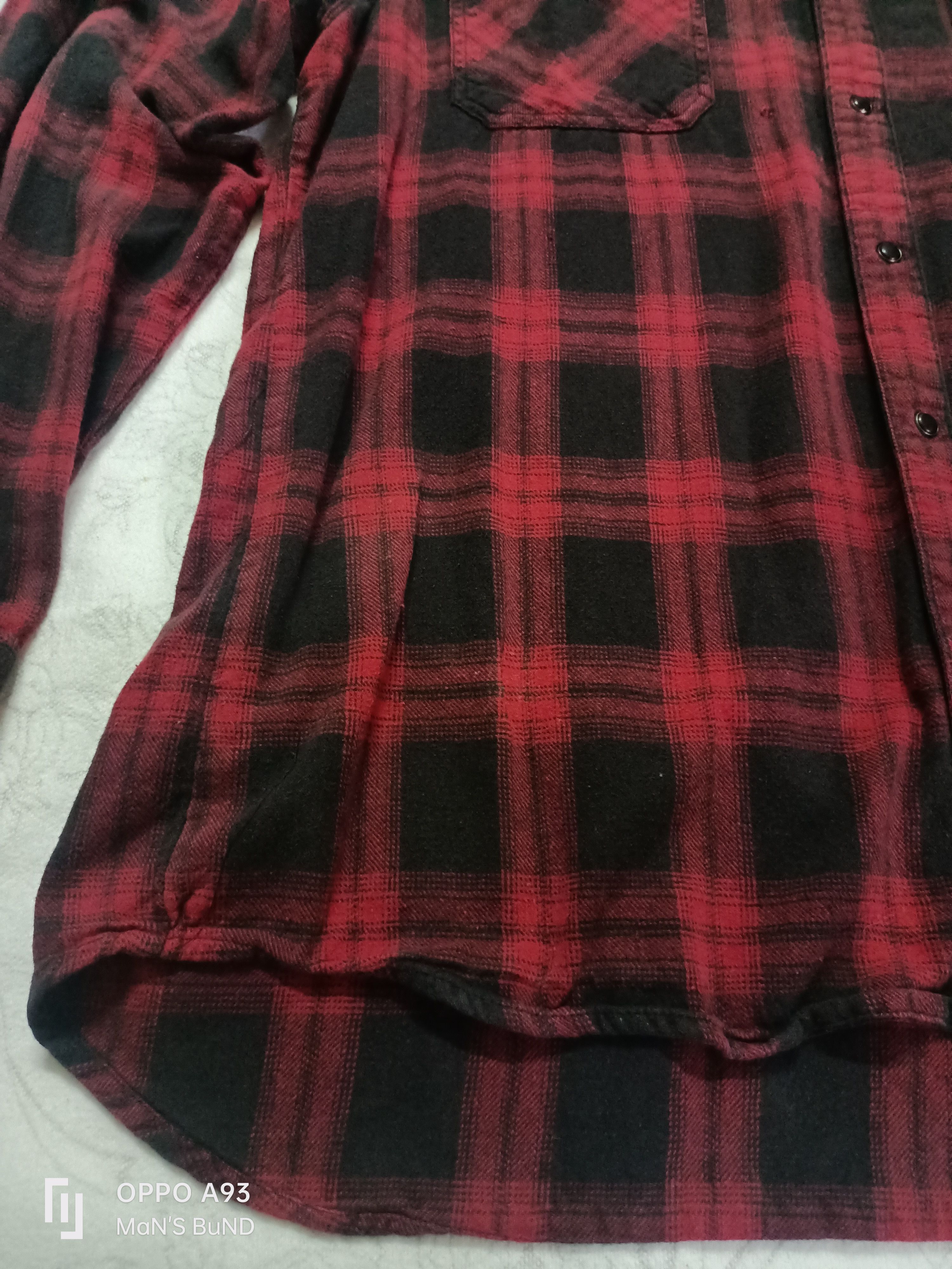 Flannel × Harley Davidson × Vintage HARLEY DAVIDSON Men's Red Plaid Flannel Slim Fit 99023-16VM Size US XL / EU 56 / 4 - 5 Thumbnail