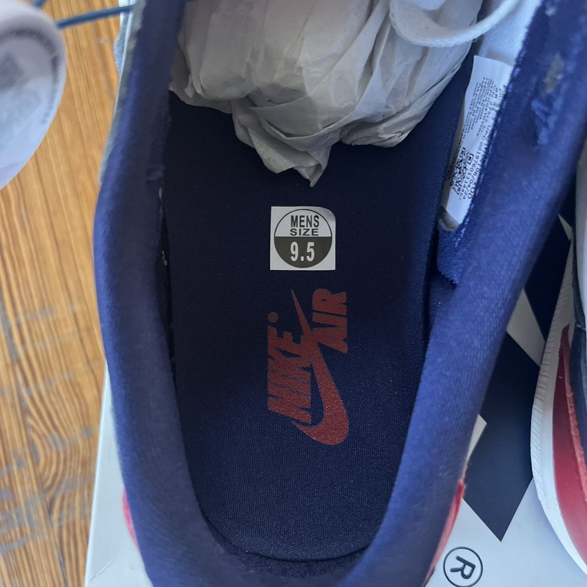 Nike New Air Jordan 1 Low OG Howard University SIZE 9.5 US MEN Size US 9.5 / EU 42-43 - 10 Thumbnail