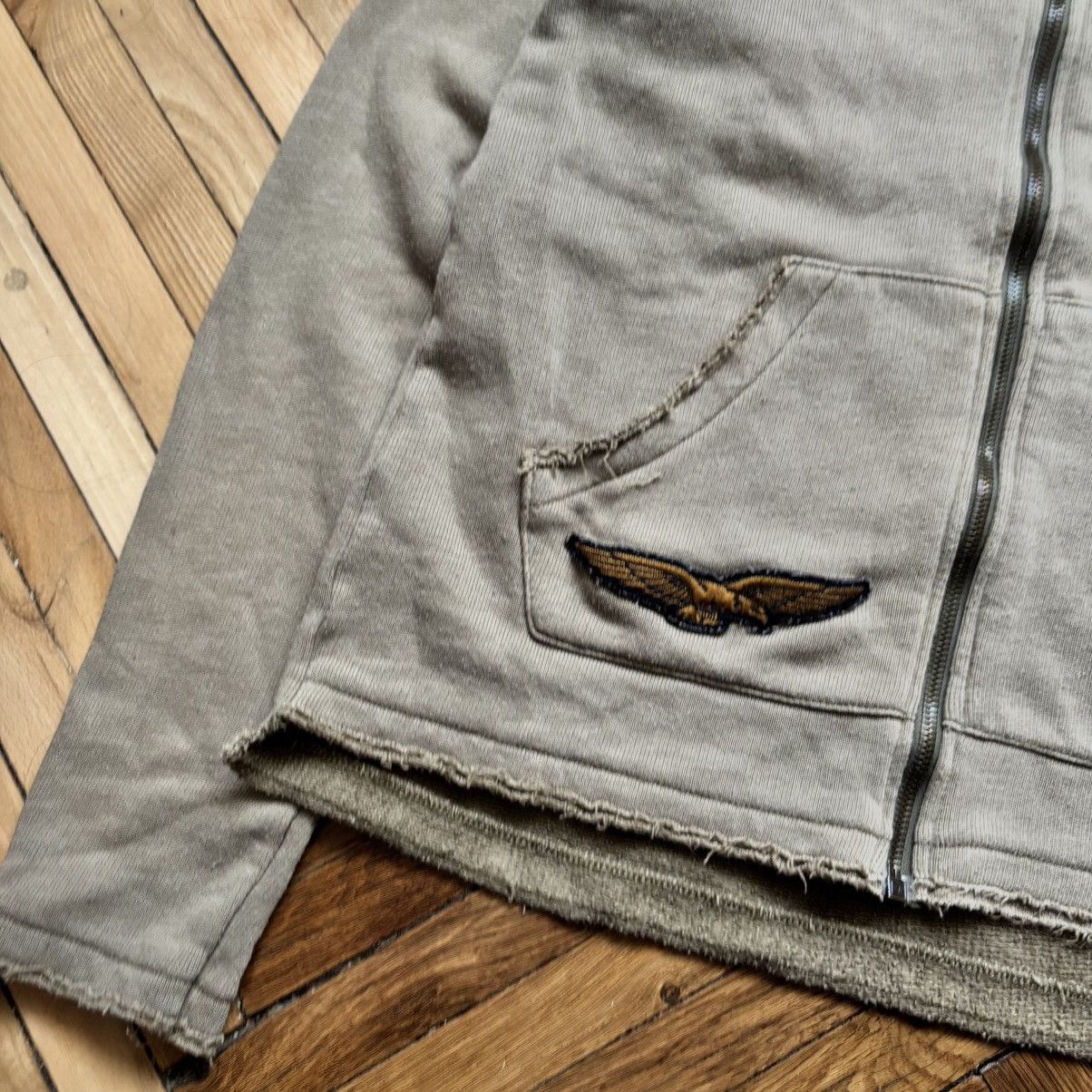 Vintage Vintage Italy Grunge Distressed Sisley Zip Hoodie VTG Patch Size US S / EU 44-46 / 1 - 3 Thumbnail