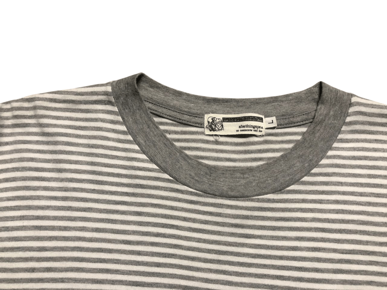 Bape Vintage Bape General Stripe Pocket Tee Size US L / EU 52-54 / 3 - 5 Thumbnail