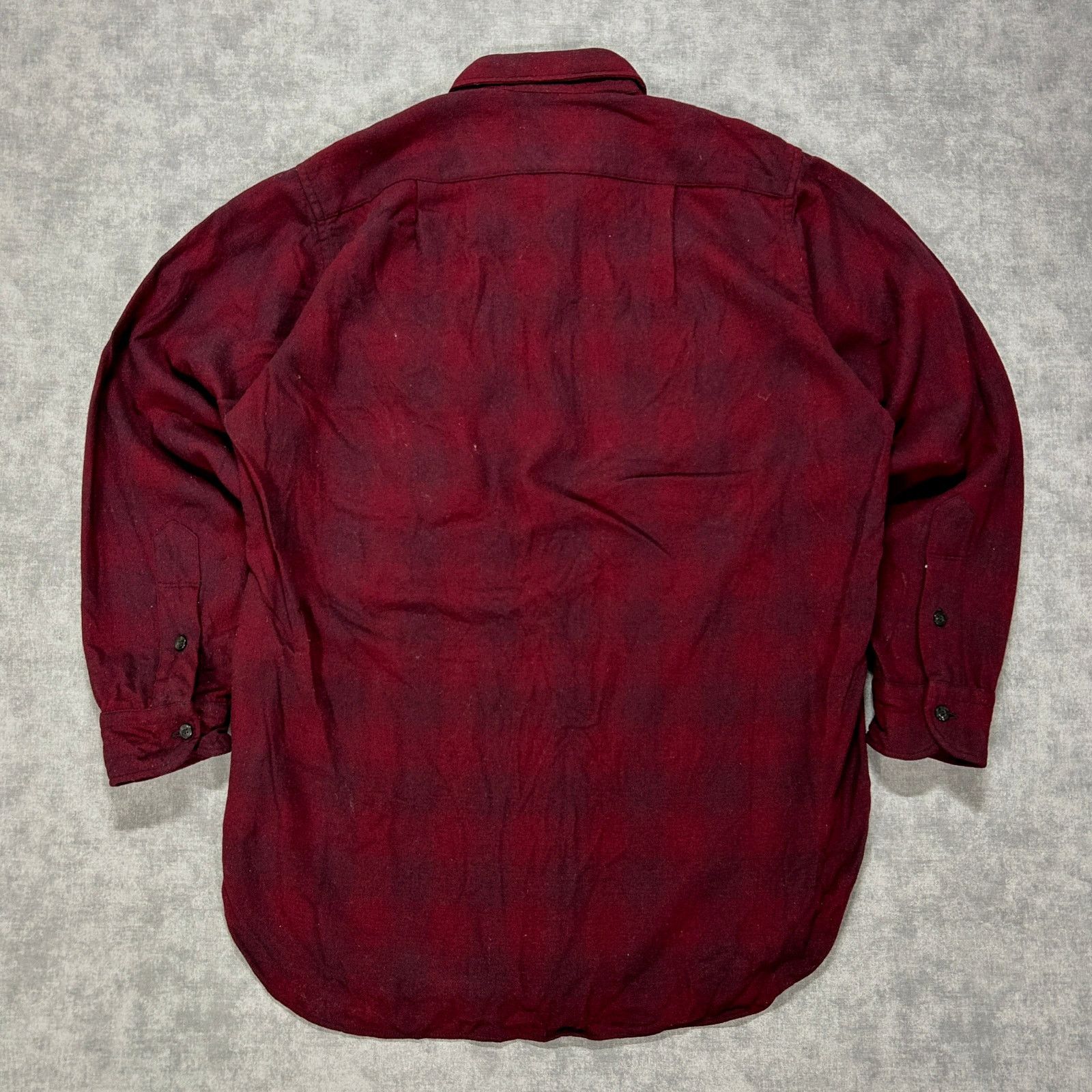 Pendleton VTG 60s Pendleton shadow plaid wool button up shacket mens M Size US M / EU 48-50 / 2 - 2 Thumbnail
