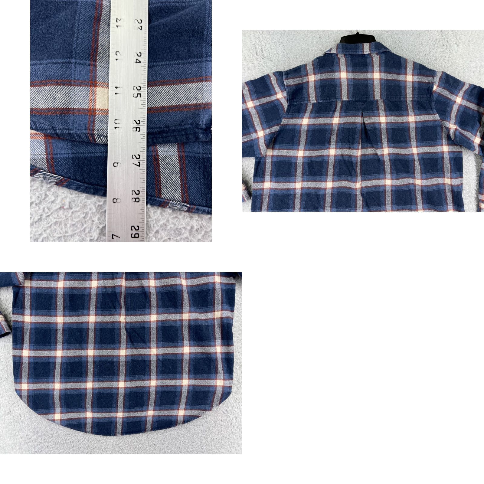 Wrangler Wrangler Shirt Womens Large Blue Plaid Flannel Button-Up Cotton Size L / US 10 / IT 46 - 9 Thumbnail