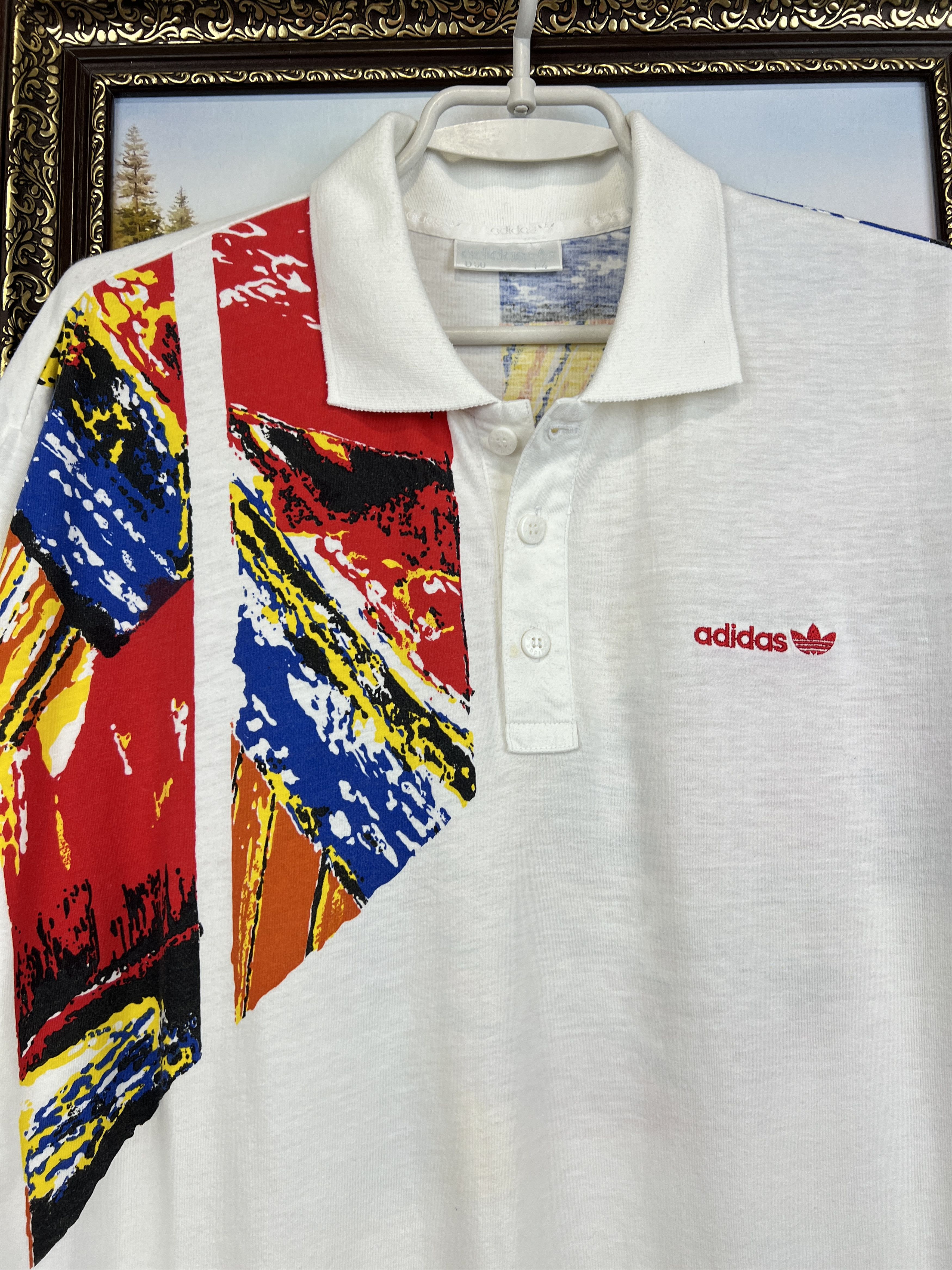 Adidas Vintage 90's Edberg Lendl Agassi Tennis Polo Shirt Jersey Size US M / EU 48-50 / 2 - 3 Thumbnail