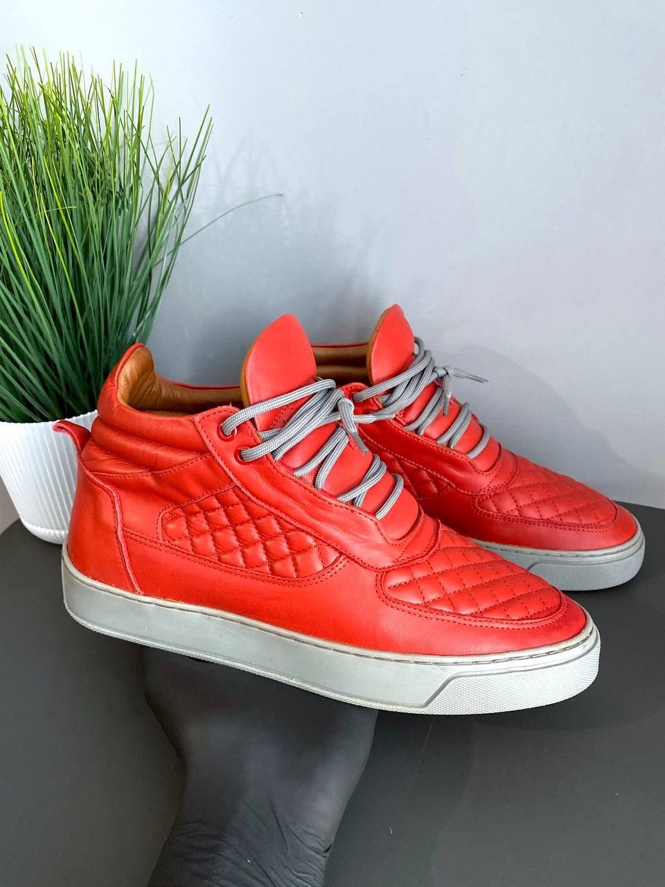 Other Leandro Lopes Handmade Genue Real Leather Sneakers, Size 42 Size US 8.5 / EU 41-42 - 1 Thumbnail