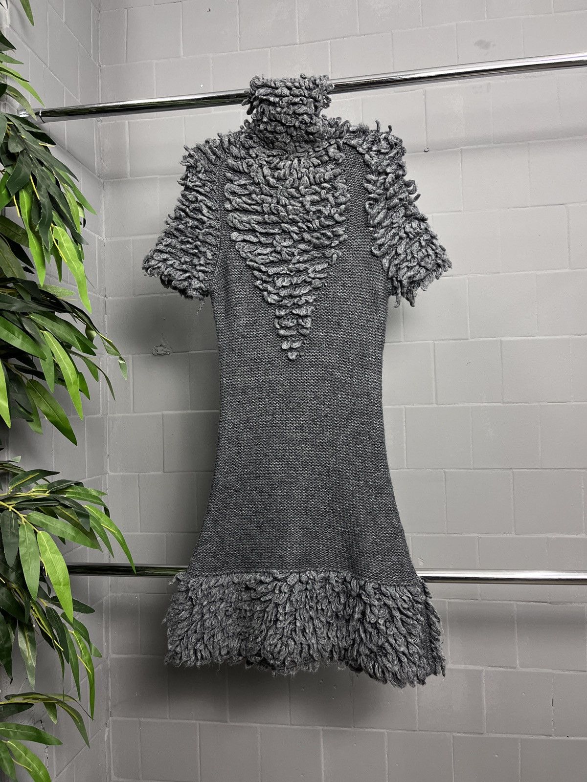 Babylon BABYLON MOHAIR WOOL KNITTED ABSTRACT AVANTGARDE DRESS - 1368 Size M / US 6-8 / IT 42-44 - 1 Thumbnail