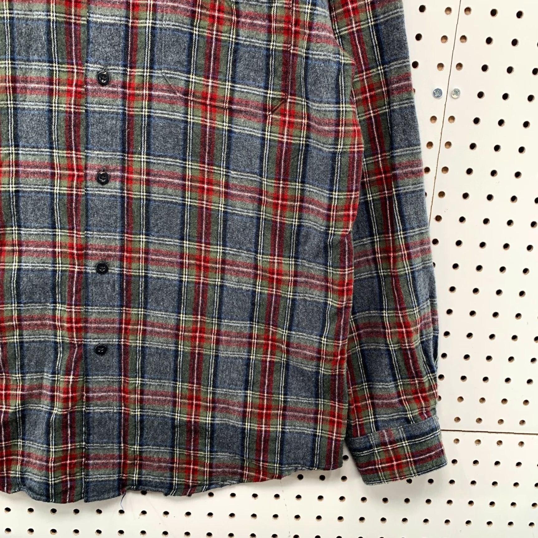 Vintage L.L. Bean Flannel Shirt Mens M Gray Red Plaid Long Sleeve Button-Up Casual Winter Fall Outdoor Size US M / EU 48-50 / 2 - 6 Thumbnail