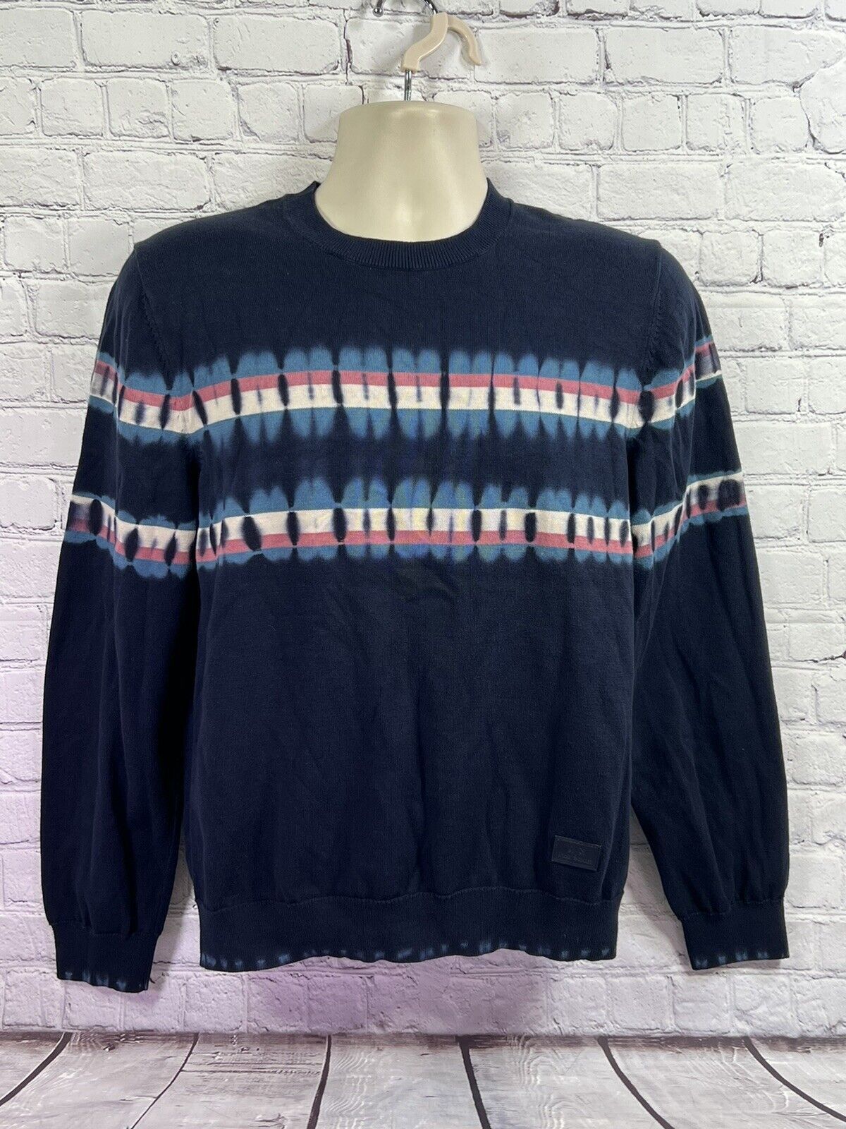 Armani Exchange Armani Exchange AIX tie dye knit pullover sweater mens L Size US L / EU 52-54 / 3 - 3 Thumbnail