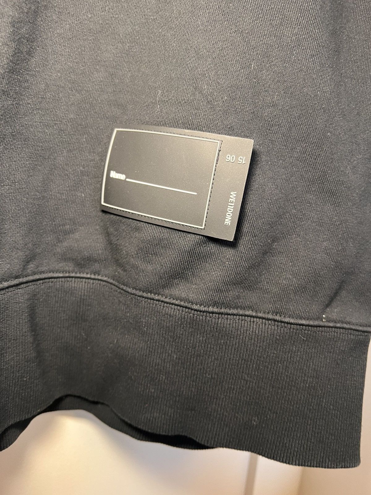 WE11DONE WE11DONE reflective logo oversized crewneck sweatshirt Size US XXL / EU 58 / 5 - 4 Thumbnail