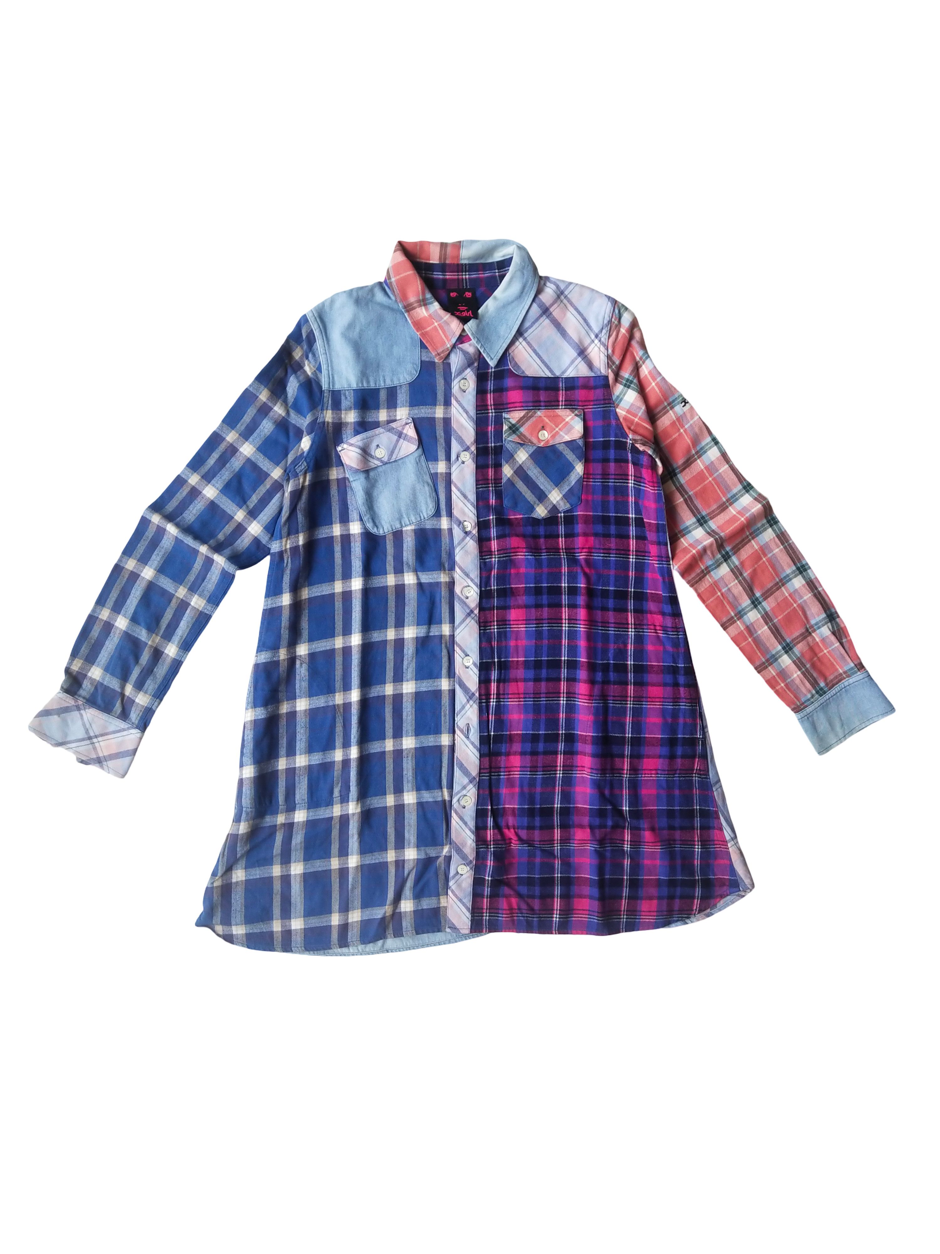 Hysteric Glamour X-girl Patchwork Plaid Flannel Shirt Size M / US 6-8 / IT 42-44 - 1 Thumbnail