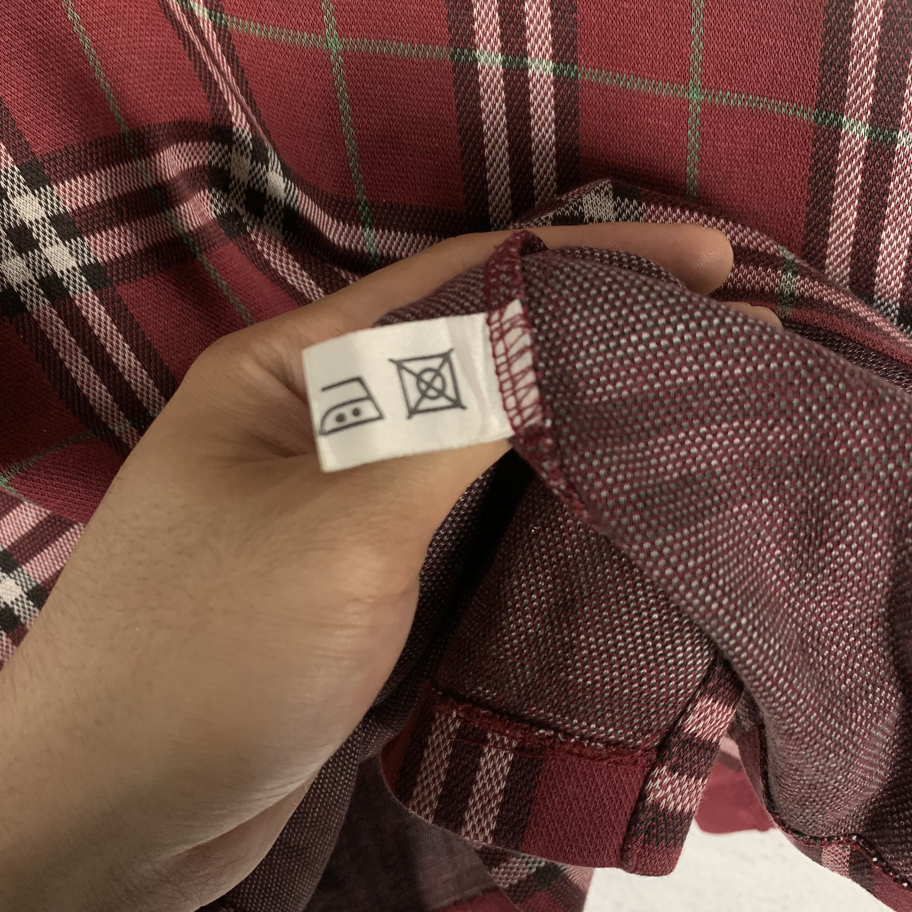 Burberry Vintage Burberry Plaid Tartan Longsleeve Tshirt Rugby Polo Size US S / EU 44-46 / 1 - 4 Thumbnail