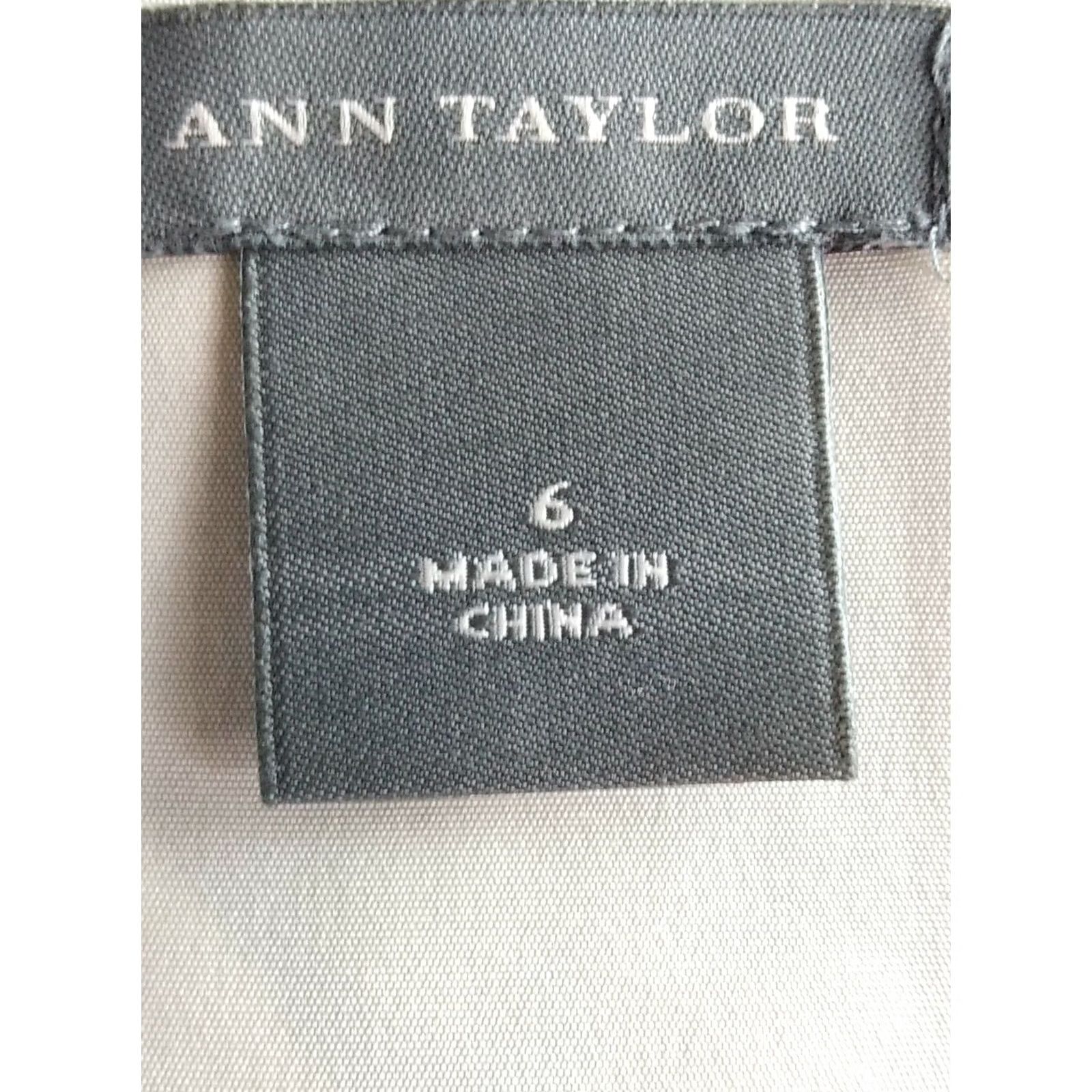 Ann Taylor Ann Taylor Womens Dress Size 6 Silk Sleeveless Dress Side Zip Lined Knee Length Multicolor Size M / US 6-8 / IT 42-44 - 5 Thumbnail