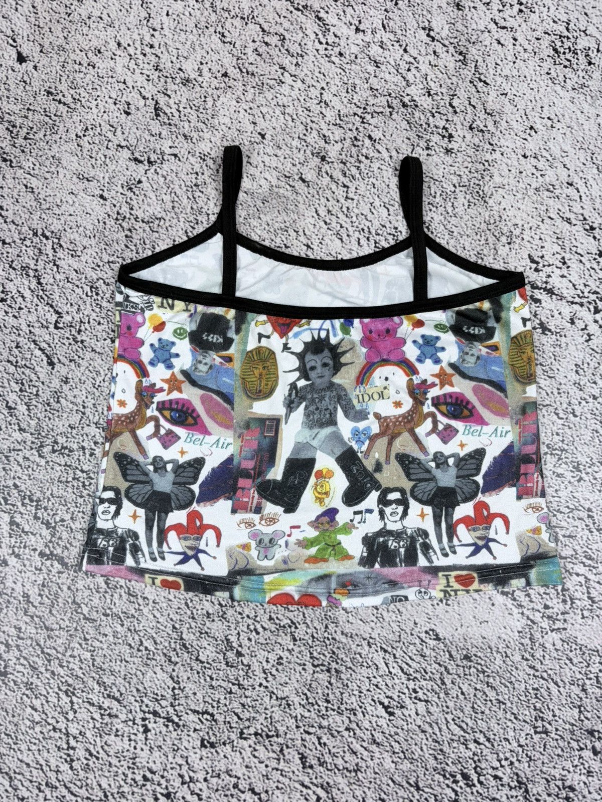 Japanese Brand Cyber Y2K Graphic Tank Top Punk Grunge All Over Print Tee Size L / US 10 / IT 46 - 5 Thumbnail