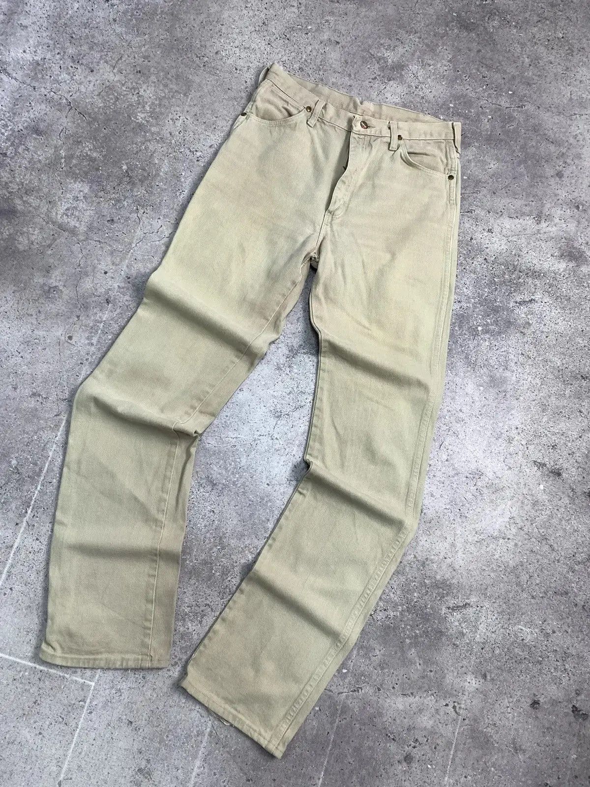 Japanese Brand Rare Wrangler 80s pants Japanese style opium faded Size US 34 / EU 50 - 6 Thumbnail