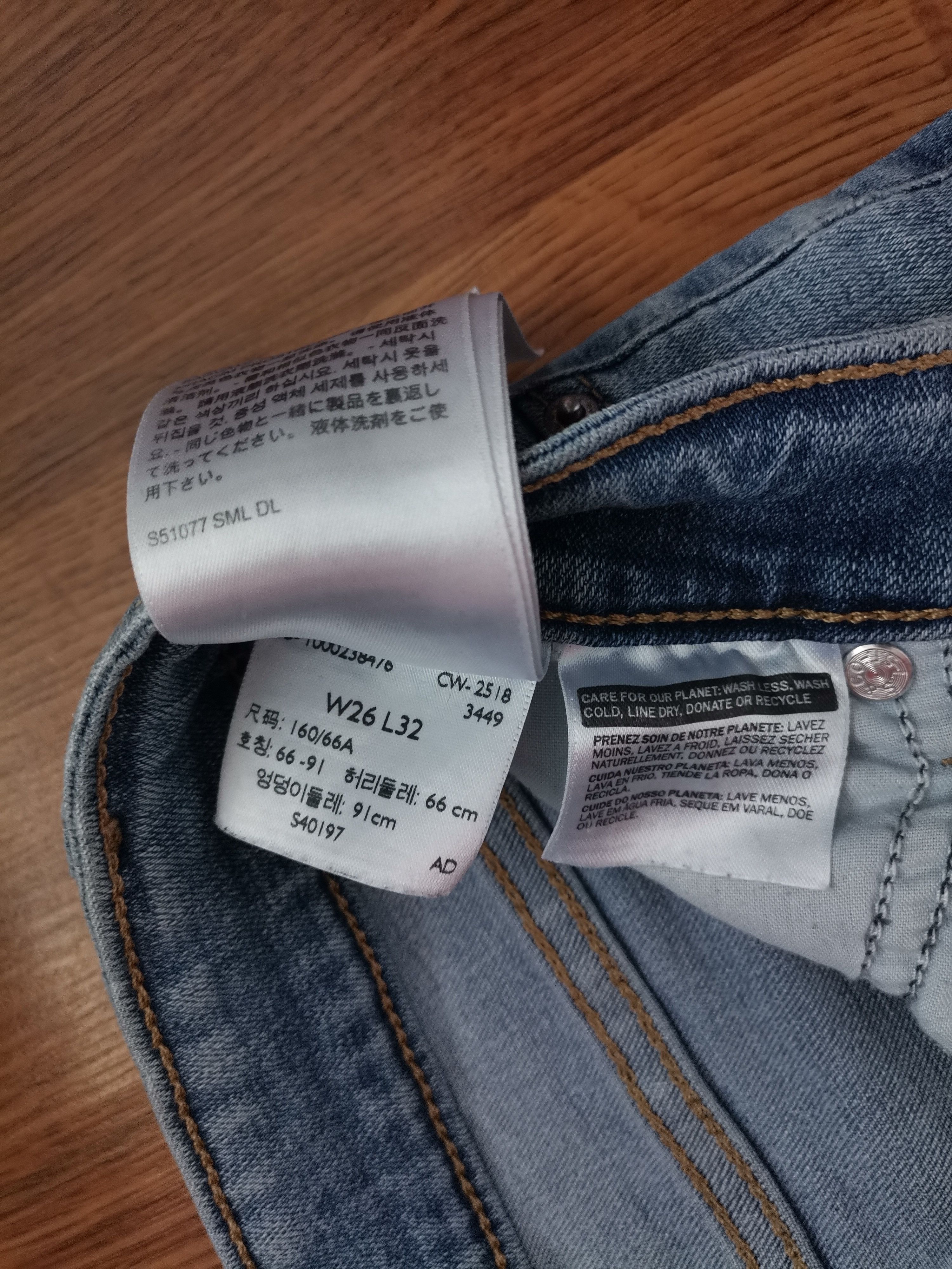 Levi's Levi's Women's 711 Jeans Size 26" / US 2 / IT 38 - 3 Thumbnail