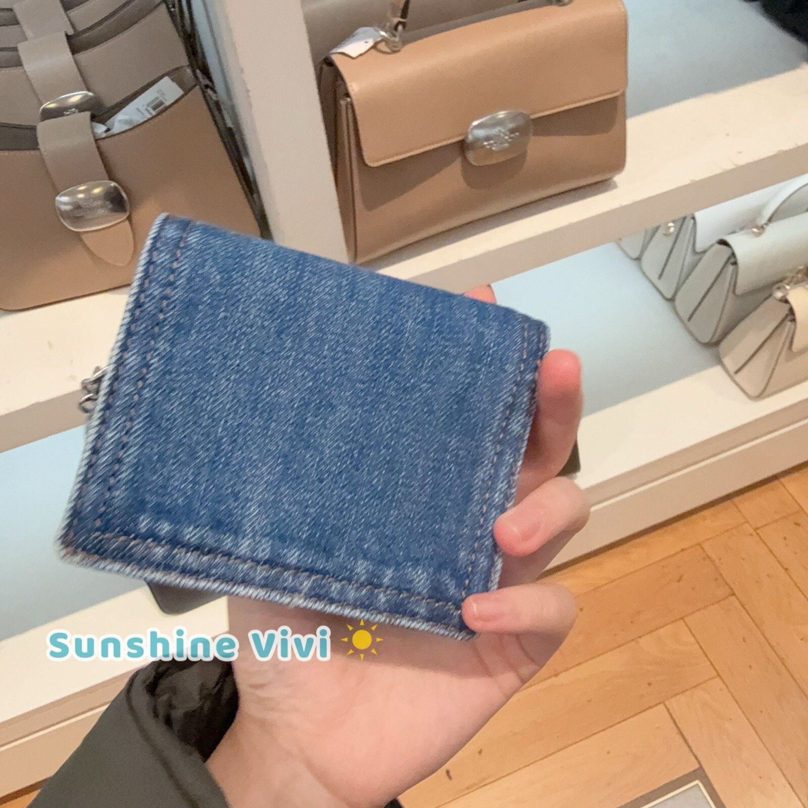 Coach NWT Coach Snap Wallet In denim/Silver/Indigo CAP07 Denim Size ONE SIZE - 5 Thumbnail