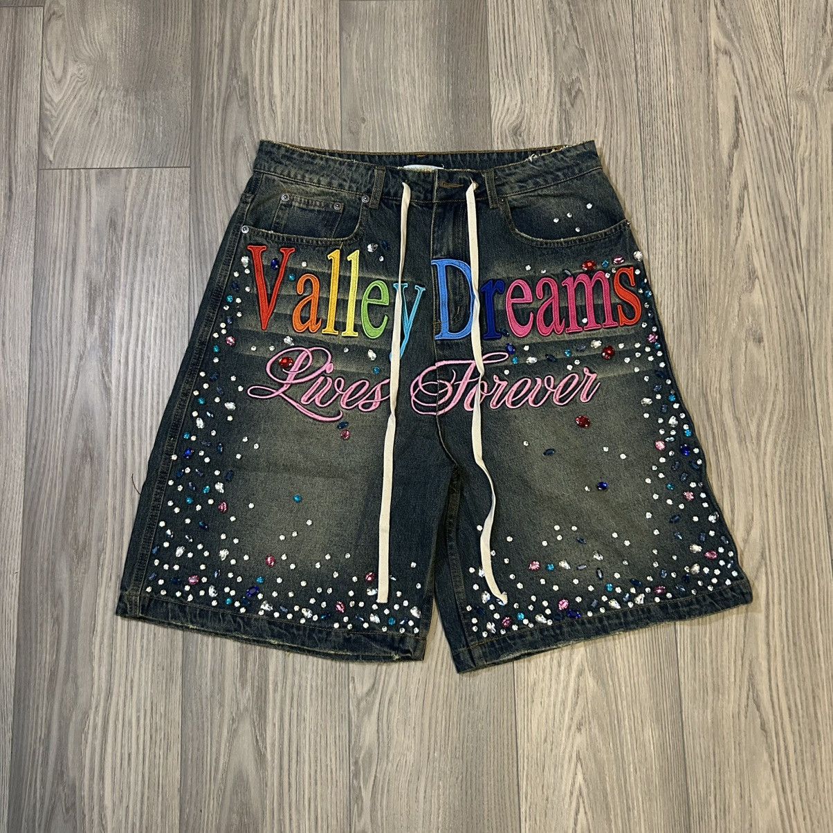 Vale Vale Forever Ice Cream Jorts (Blue) Size US 30 / EU 46 - 1 Thumbnail
