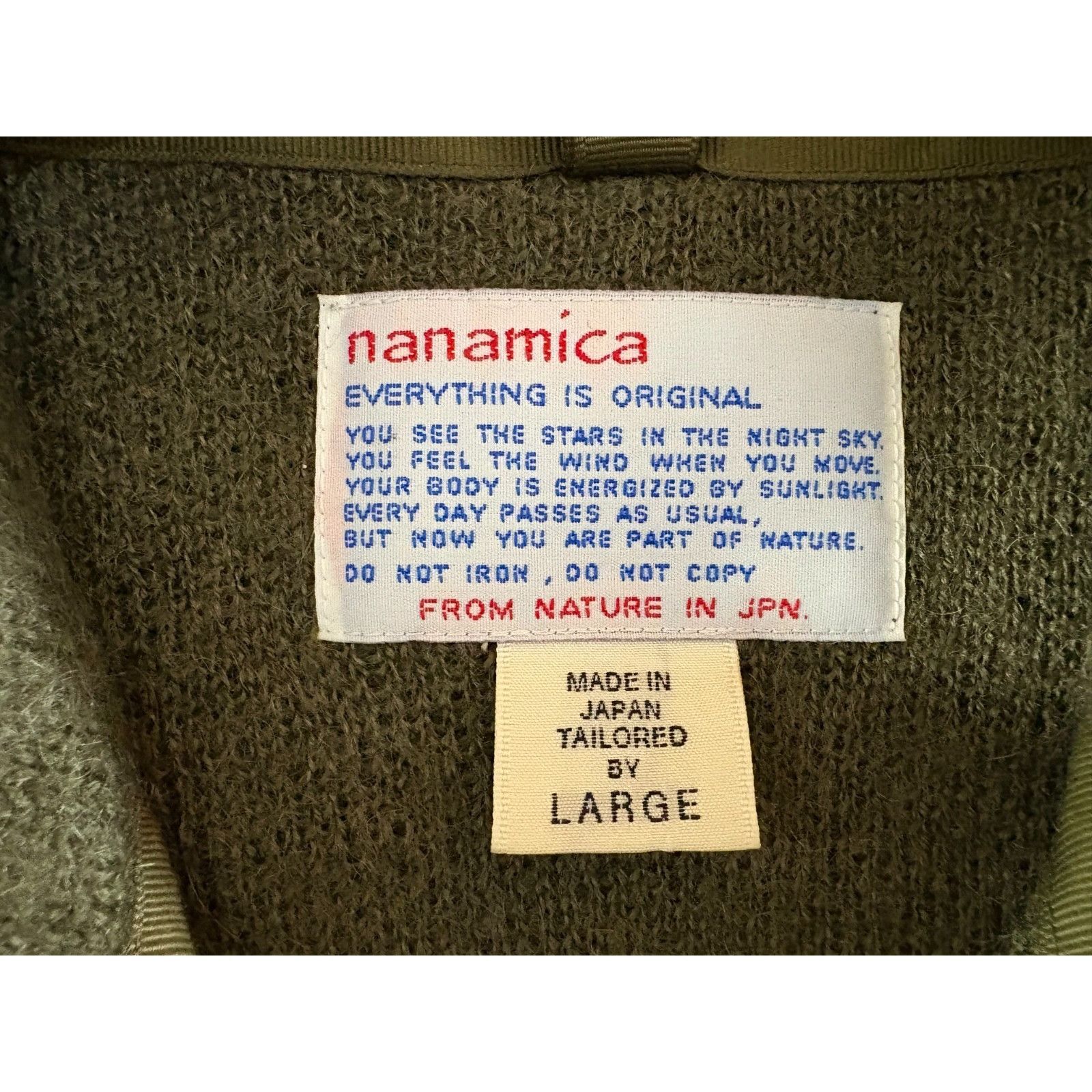 Nanamica NANAMICA 1/4 SNAP mohair blend sweater size L color olive gr Size US L / EU 52-54 / 3 - 2 Thumbnail