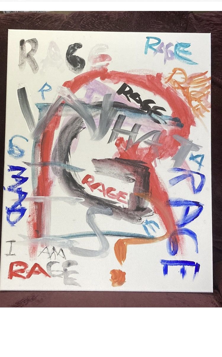 Other "Rage" Original 1/1 Acrylic Oil Painting 16x20 Size ONE SIZE - 1 Preview