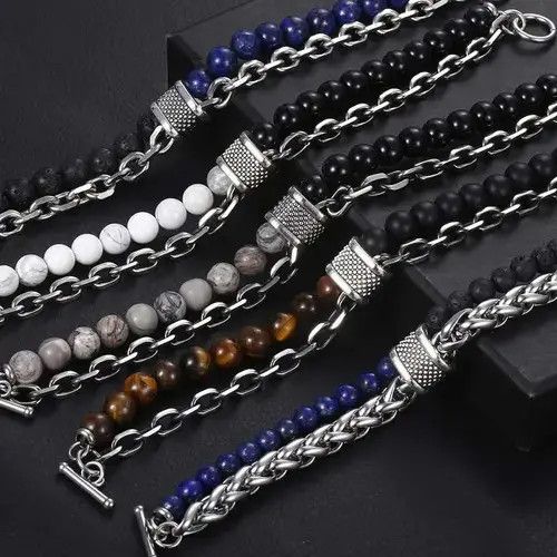 Japanese Brand Tiger Eye Stone Beaded Bracelet Size ONE SIZE - 4 Thumbnail