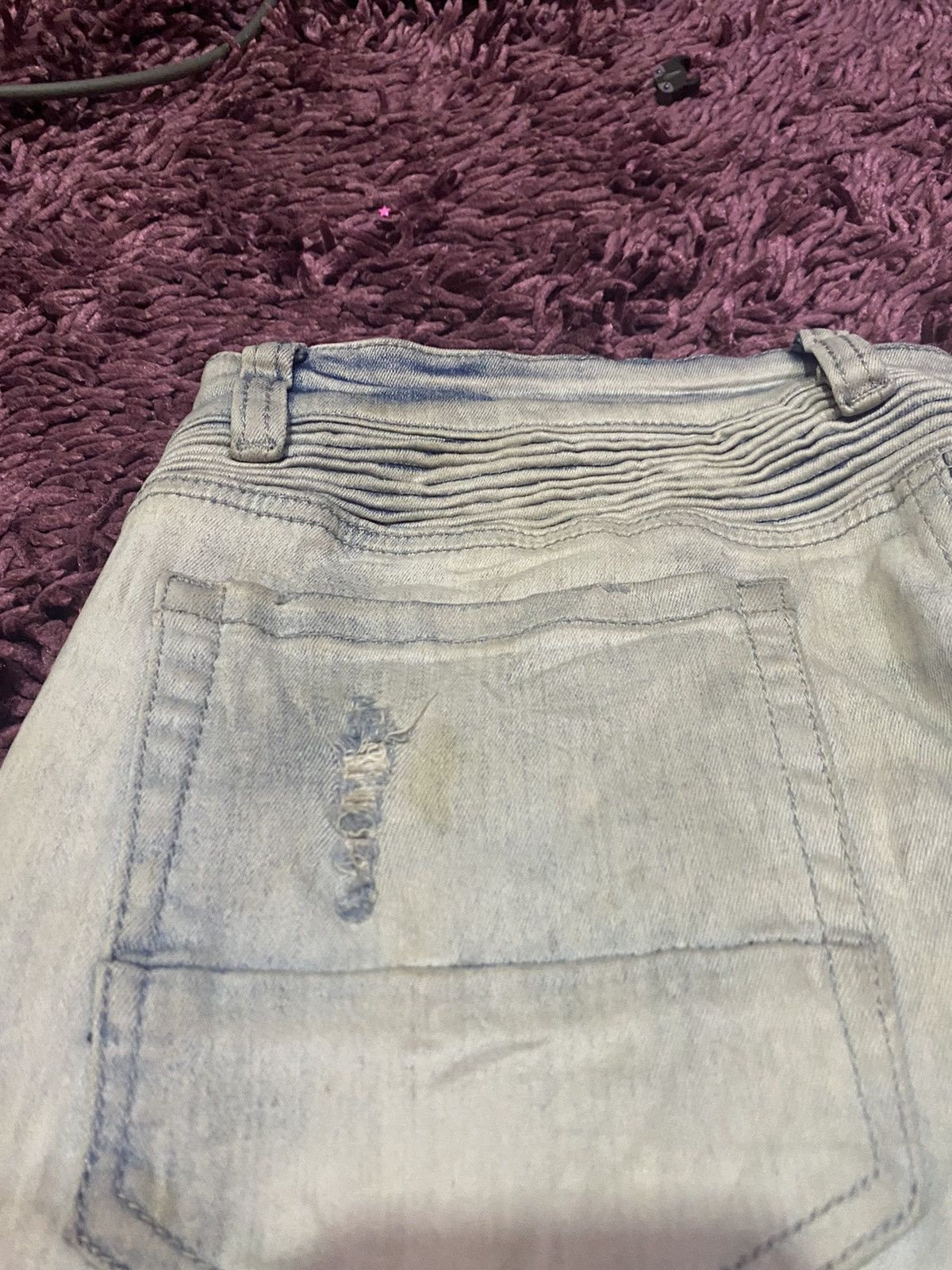 Japanese Brand × Vintage Vintage Kilogram Light Blue Men Custom Skinny Jeans Size US 34 / EU 50 - 9 Thumbnail