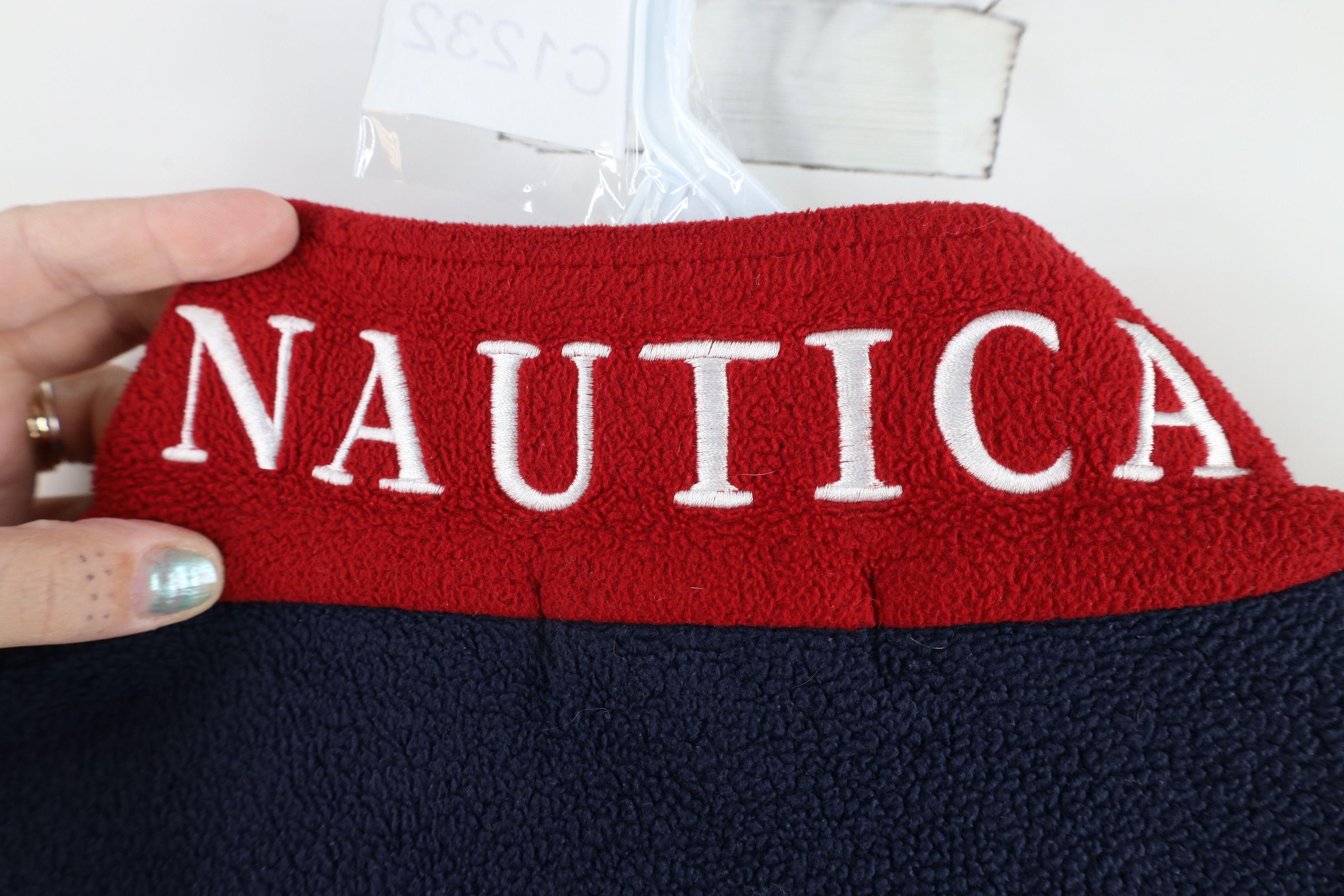 Nautica × Vintage Vintage 90s Nautica Out Half Zip Fleece Pullover Sweater USA Size US XL / EU 56 / 4 - 9 Thumbnail