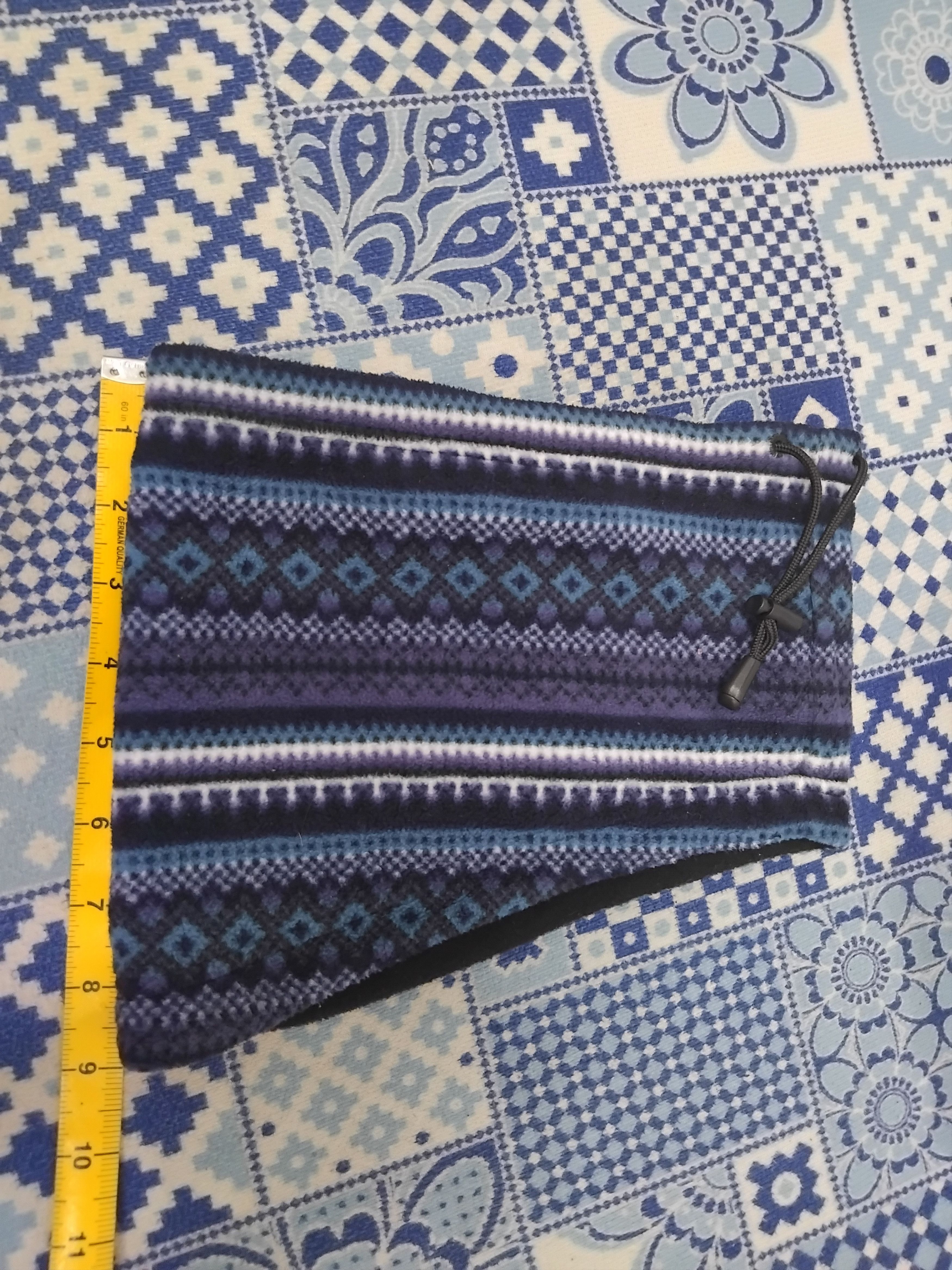 Japanese Brand Abstract blue colour head mask Size ONE SIZE - 2 Thumbnail