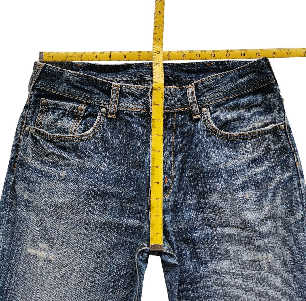 Le Grande Bleu (L.G.B.) Denim Craft Flared/Bootcuts Distressed Denim Jeans - 31x31 Size US 31 - 8 Thumbnail