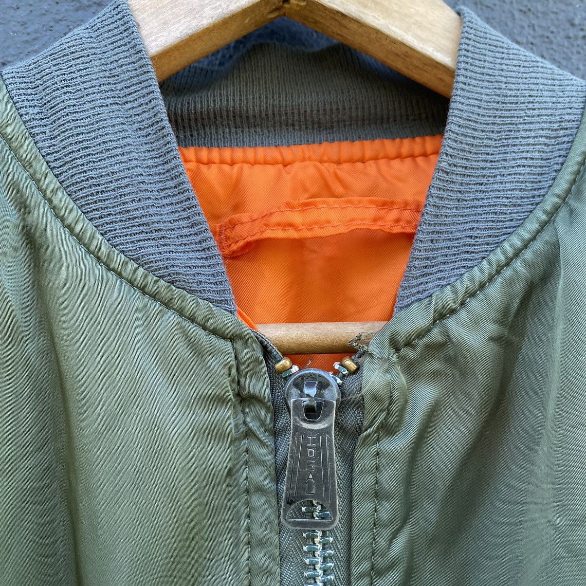 Alpha Industries Thrashed Vintage 70s Alpha Bomber Jacket ERD GRUNGE OG GRAIL Size US L / EU 52-54 / 3 - 5 Thumbnail