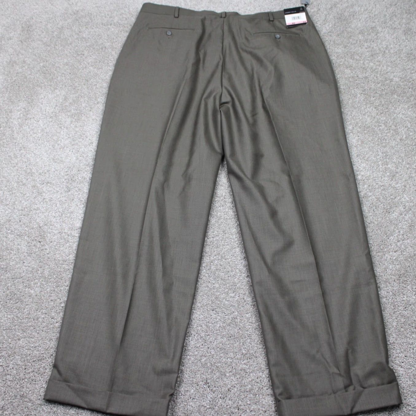 Perry Ellis Perry Ellis Dress Pants Mens 40x32 Gray Flat Front Polyester/Rayon NWT City Fit Pants Size US 40 / EU 56 - 5 Thumbnail