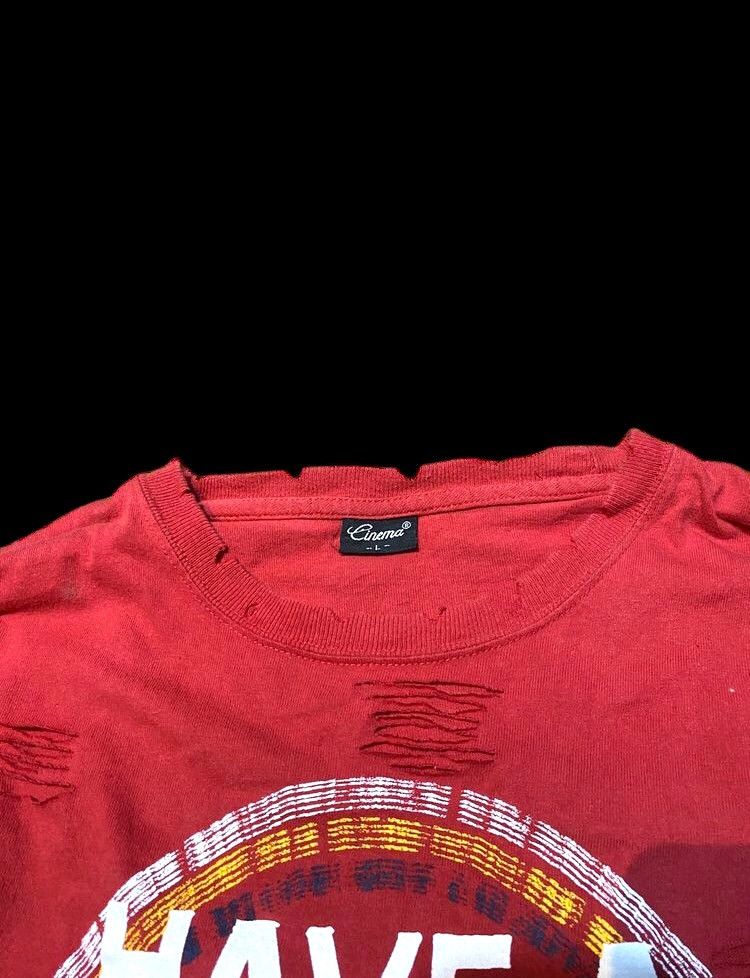 If Six Was Nine × Japanese Brand × Le Grande Bleu (L.G.B.) ❤️‍🔥Distressed Longsleeve ~ Cinema IfSixWasNine LGB Style❤️‍🔥 Size US L / EU 52-54 / 3 - 7 Thumbnail