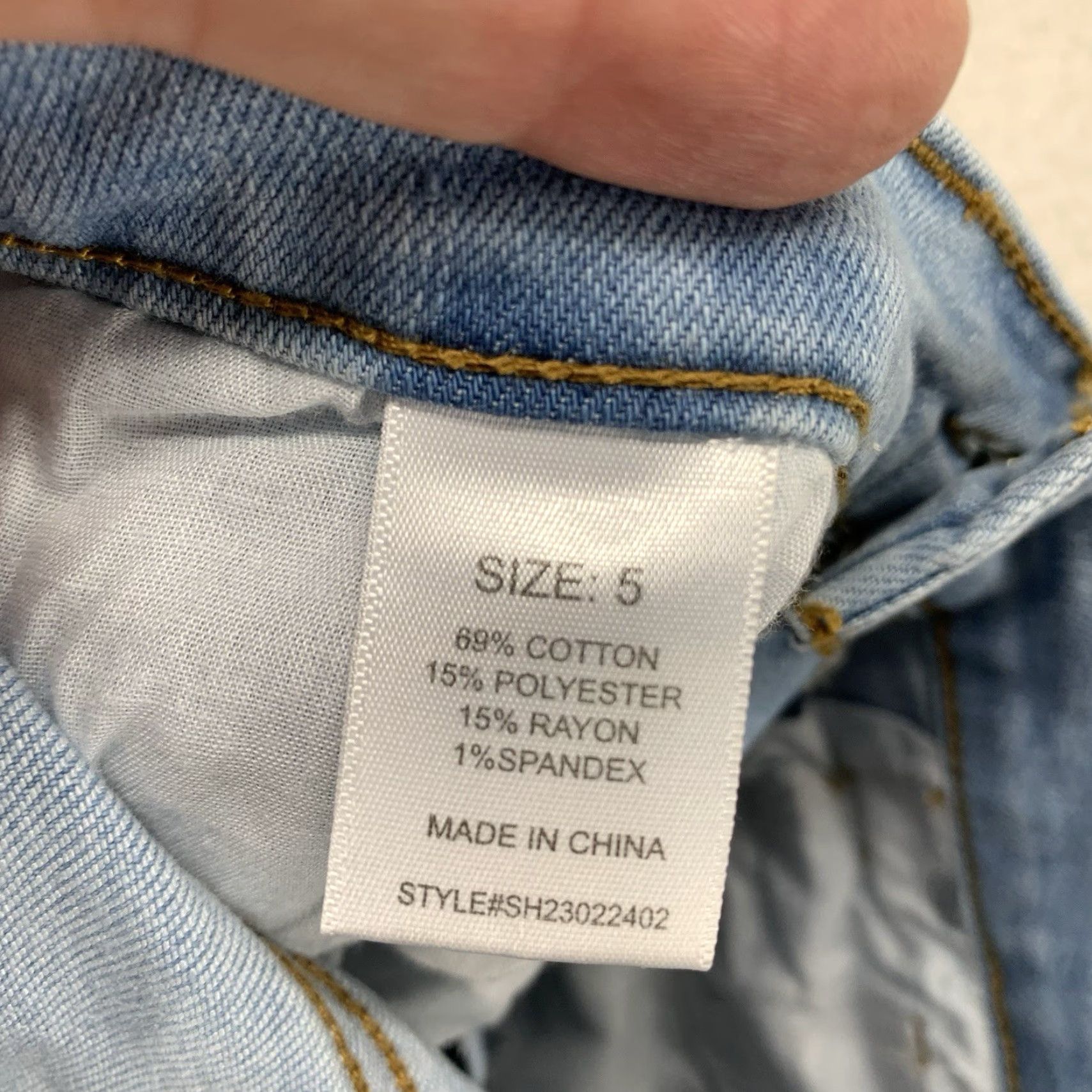 Fashion Nova VINTAGE Fashion Nova Women's High Rise Denim Shorts Casual Summer 5 Blue Cotton Spandex Size 27" / US 4 / IT 40 - 4 Thumbnail