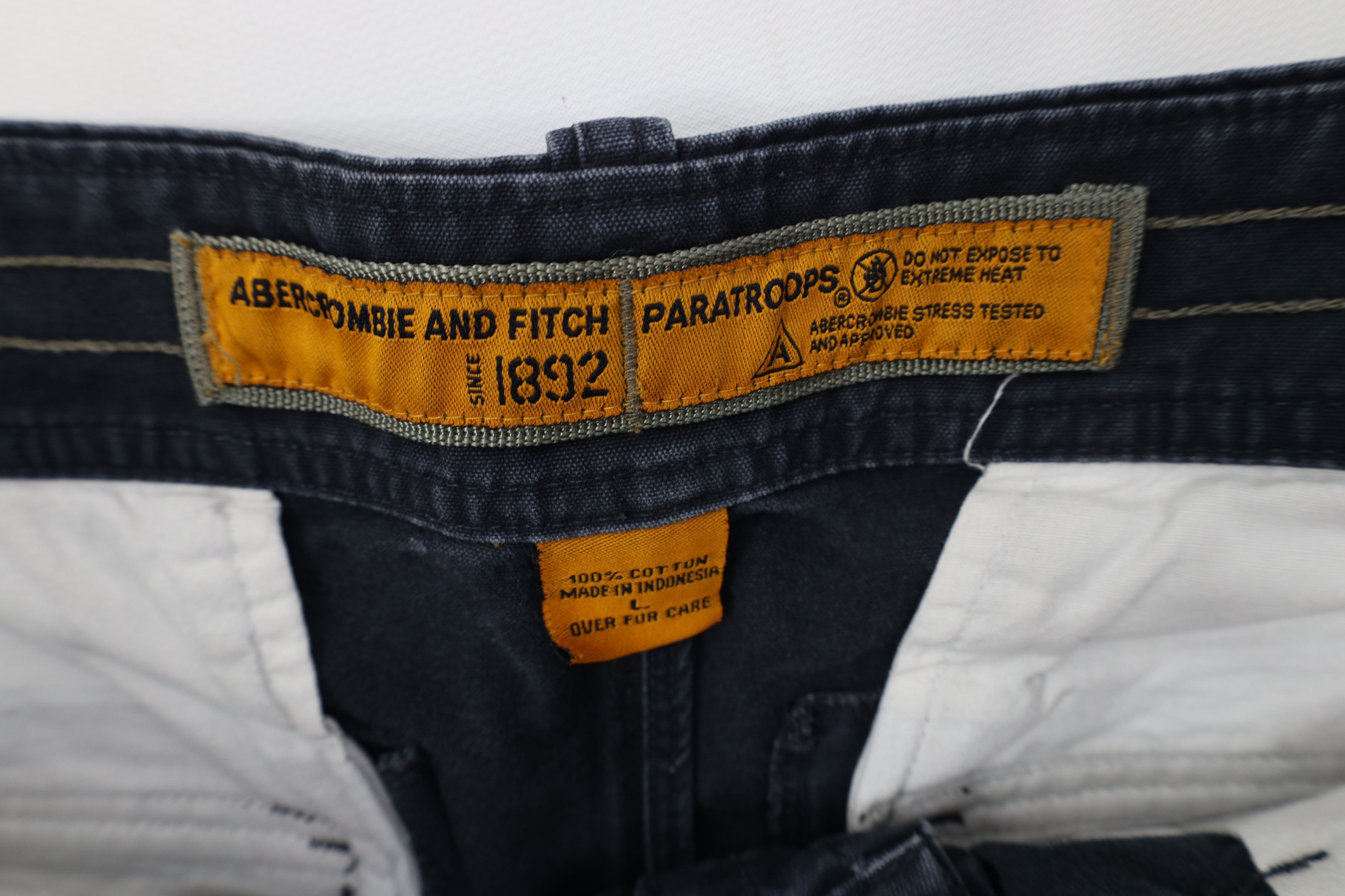 Abercrombie & Fitch Vintage 90s Y2K Abercrombie & Fitch Surplus Cargo Shorts Size US 34 / EU 50 - 9 Thumbnail